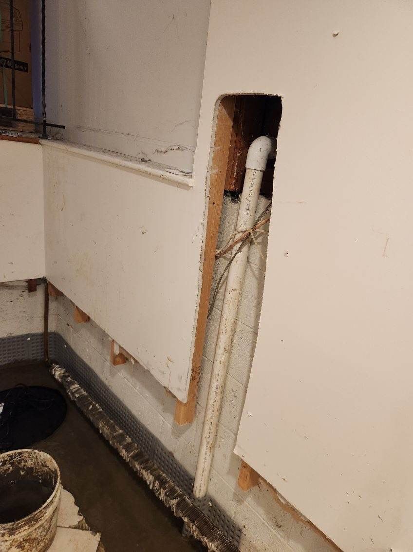 Interior French Drain Parsippany NJ by Pure Service Pro, LLC 