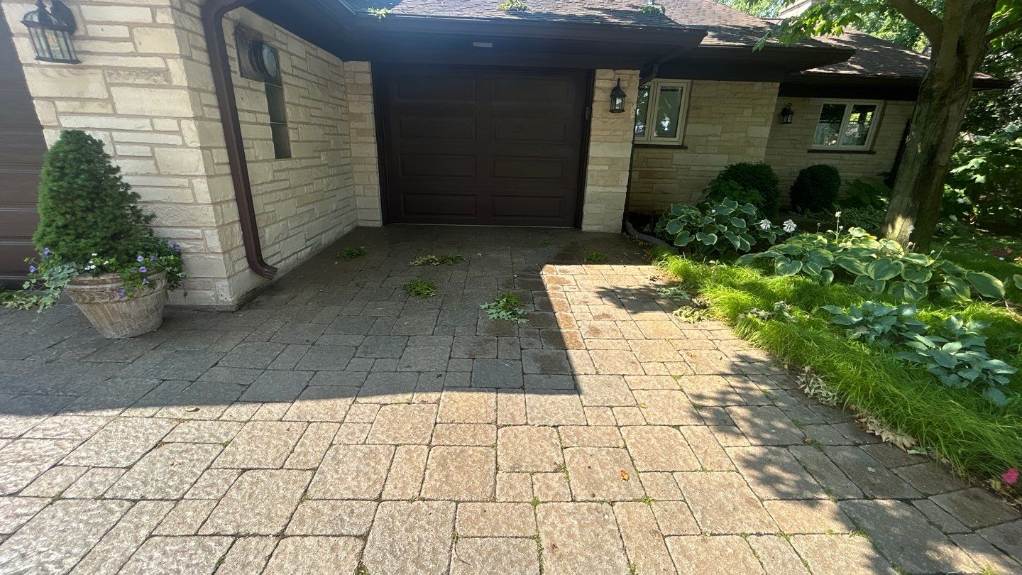 Brick paver clean, sand and seal.  using Surebond SB-1300 by Northern Power Washing LLC.