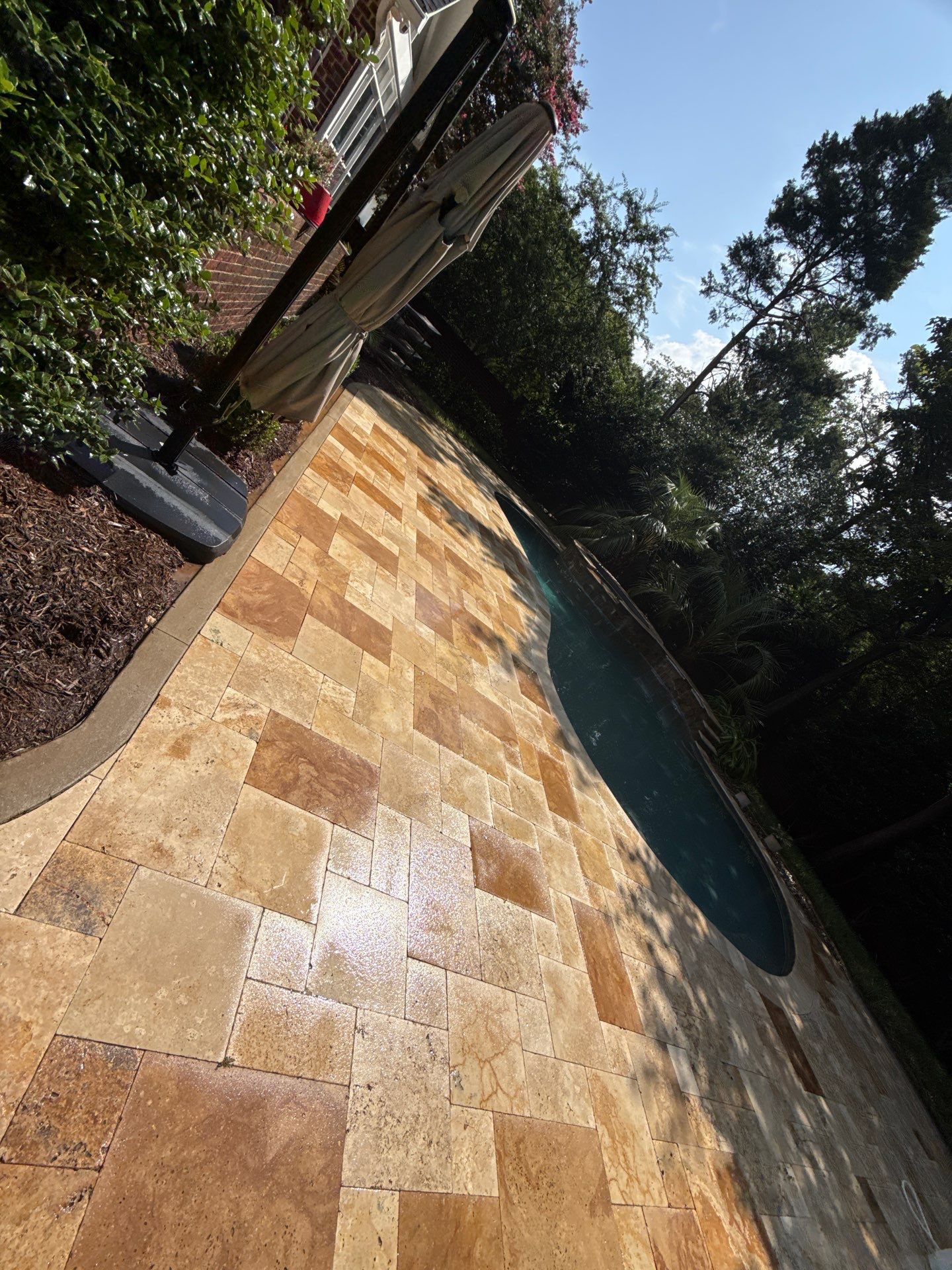 Pool Pavers using Concrete Sealant by DuraSeal