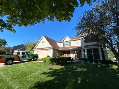 Turtle Shell gutter protection installation in Aurora, IL 60504, photograph 5