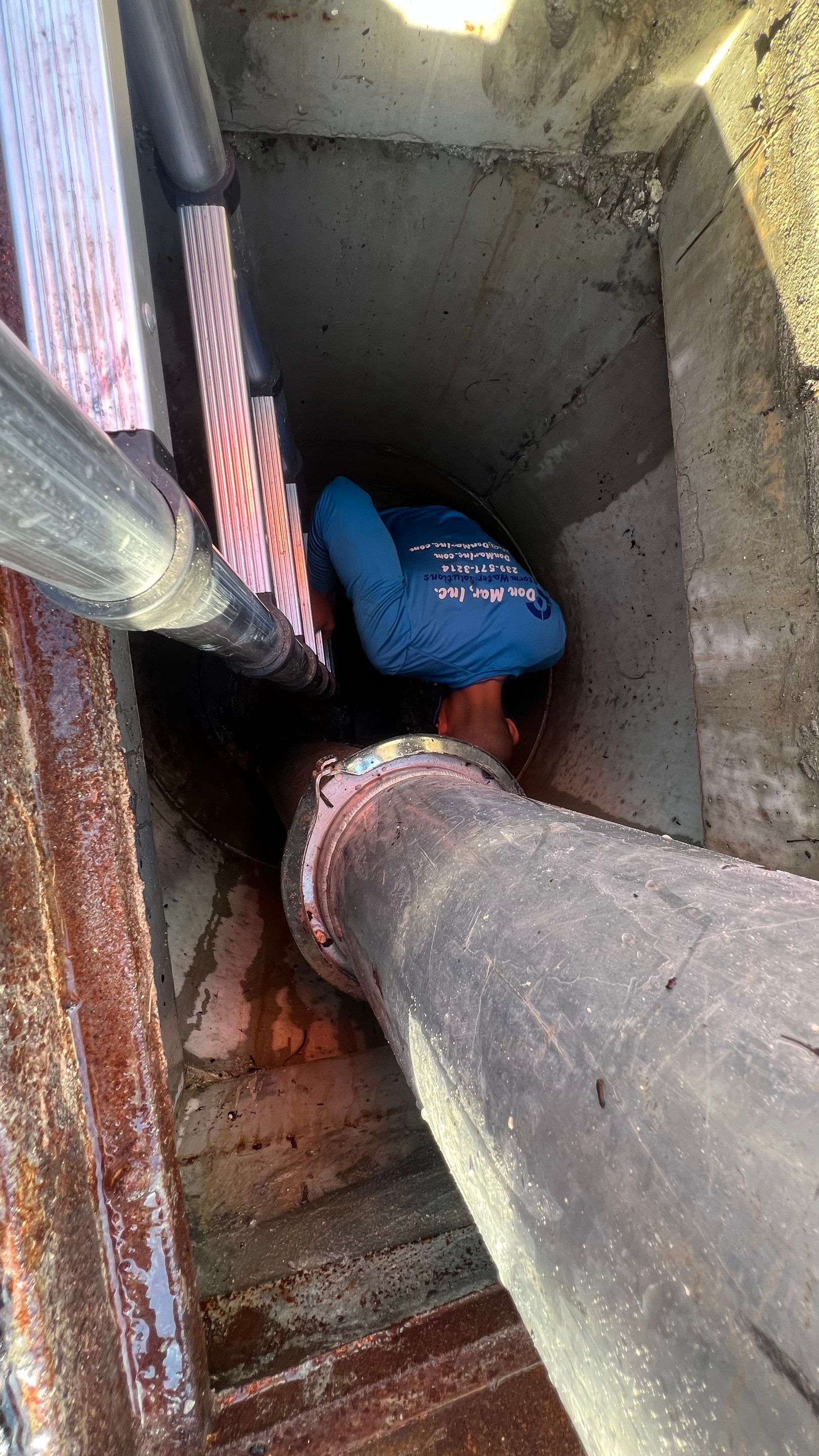 New Construction Commercial Parcel Stormwater System Cleaning by Don Mar, Inc. Storm Water Solutions