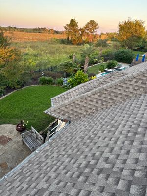 Residential Roofing Installation using GAF Timberline HDZ (weathered wood)