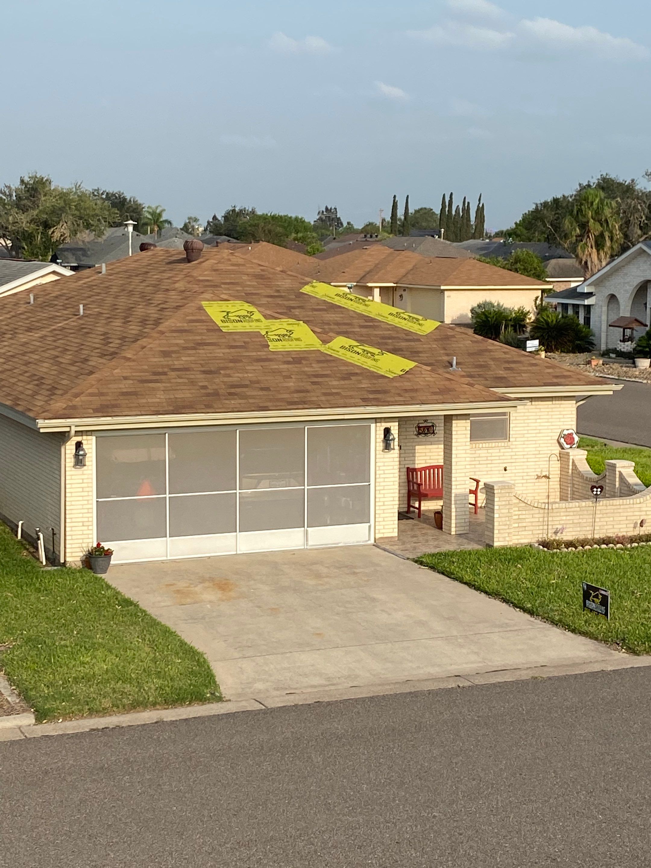 3 Tab Shingle Roof using Owens Corning Supreme by Bison Roofing