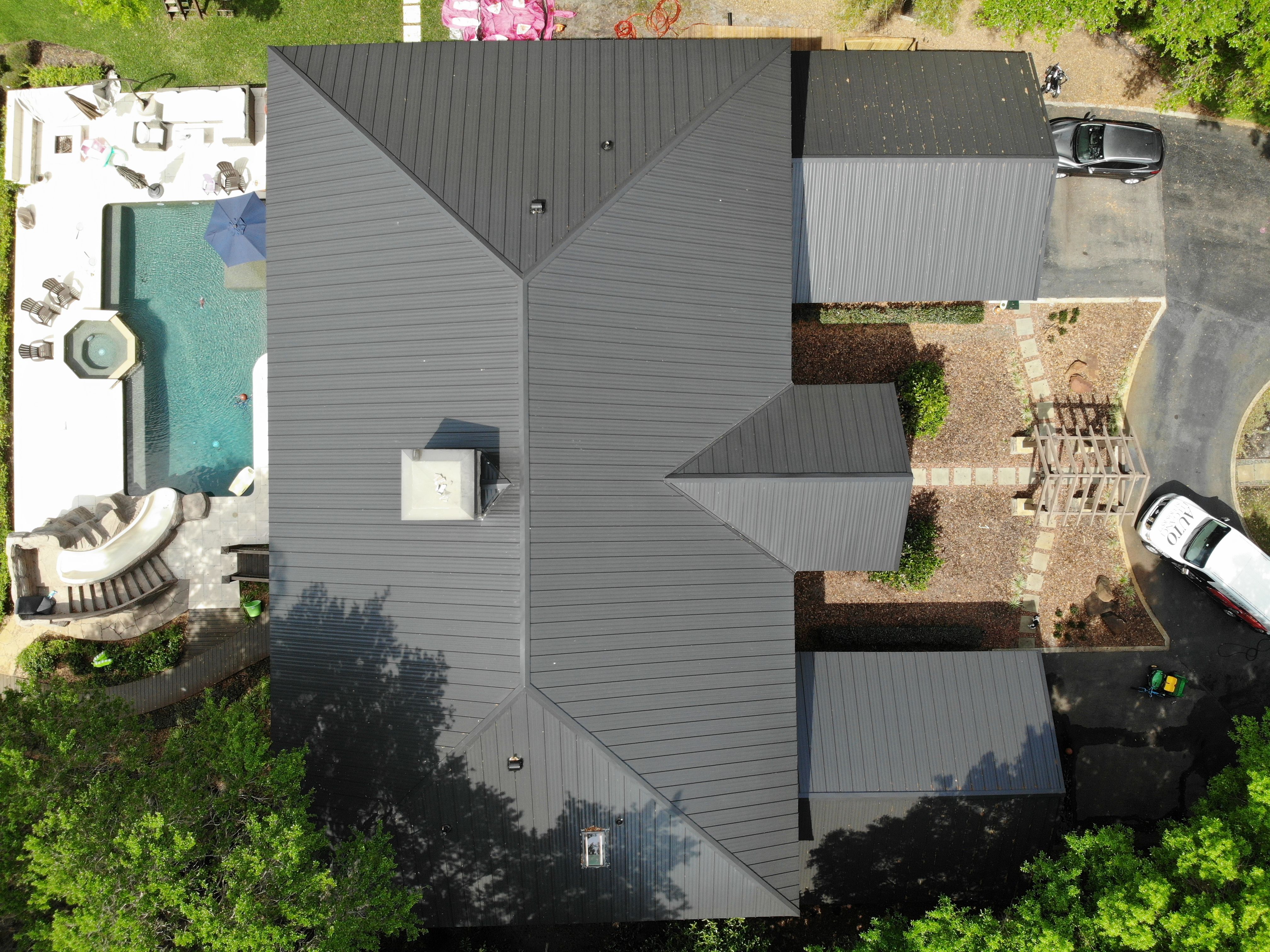 Residential Standing Seam Install in Odessa Florida by International Roofing