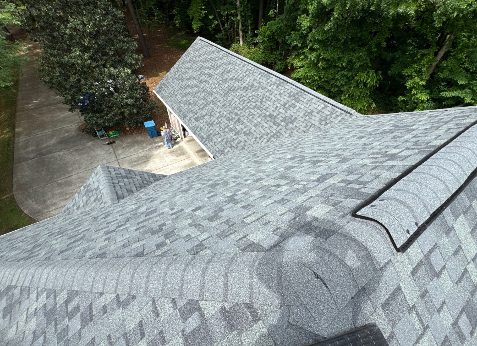 Residential Roof Replacement with Owens Corning Duration Architectural Shingles and 5 Velux Skylights in Charlotte, North Carolina by Merritt Roofing LLC