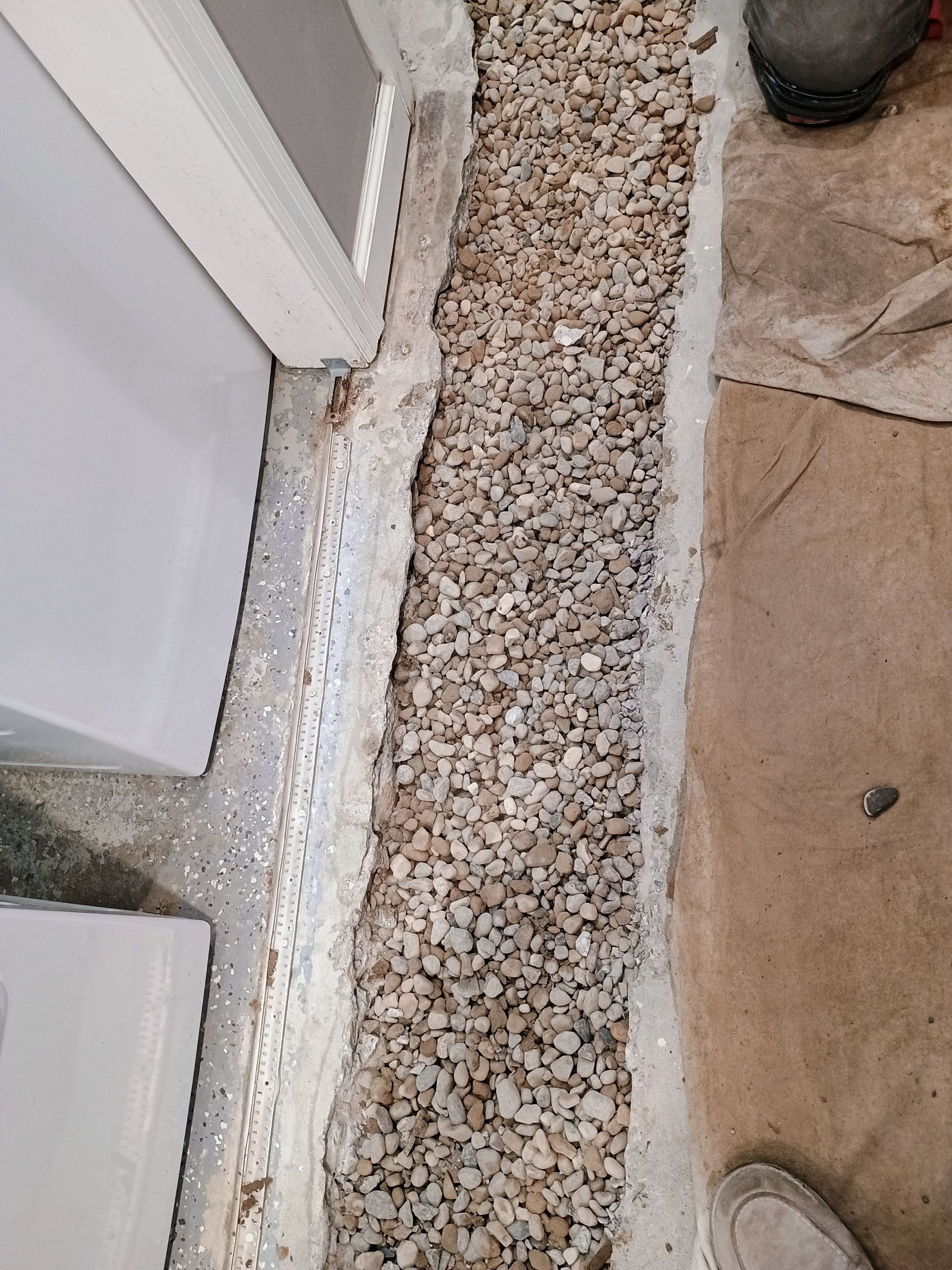 Interior Drain Tile in St. Louis Park by Waterproofing Northeast