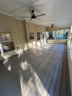 Trex Deck Build, Shed Roof Porch Install, and Door Replacement in Alpharetta, GA
