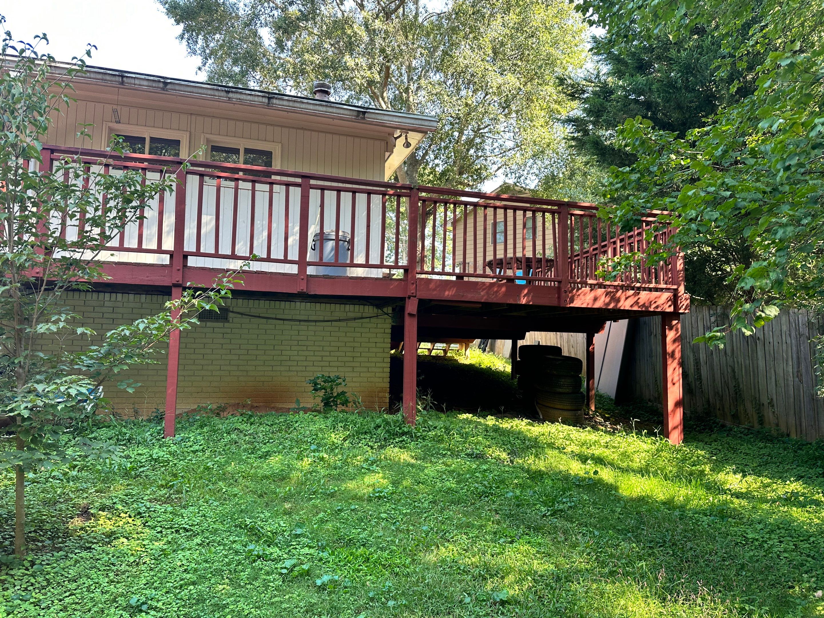 Elevated Composite Deck Rebuild With Metal Balusters in Marietta by Swift Home Renovations