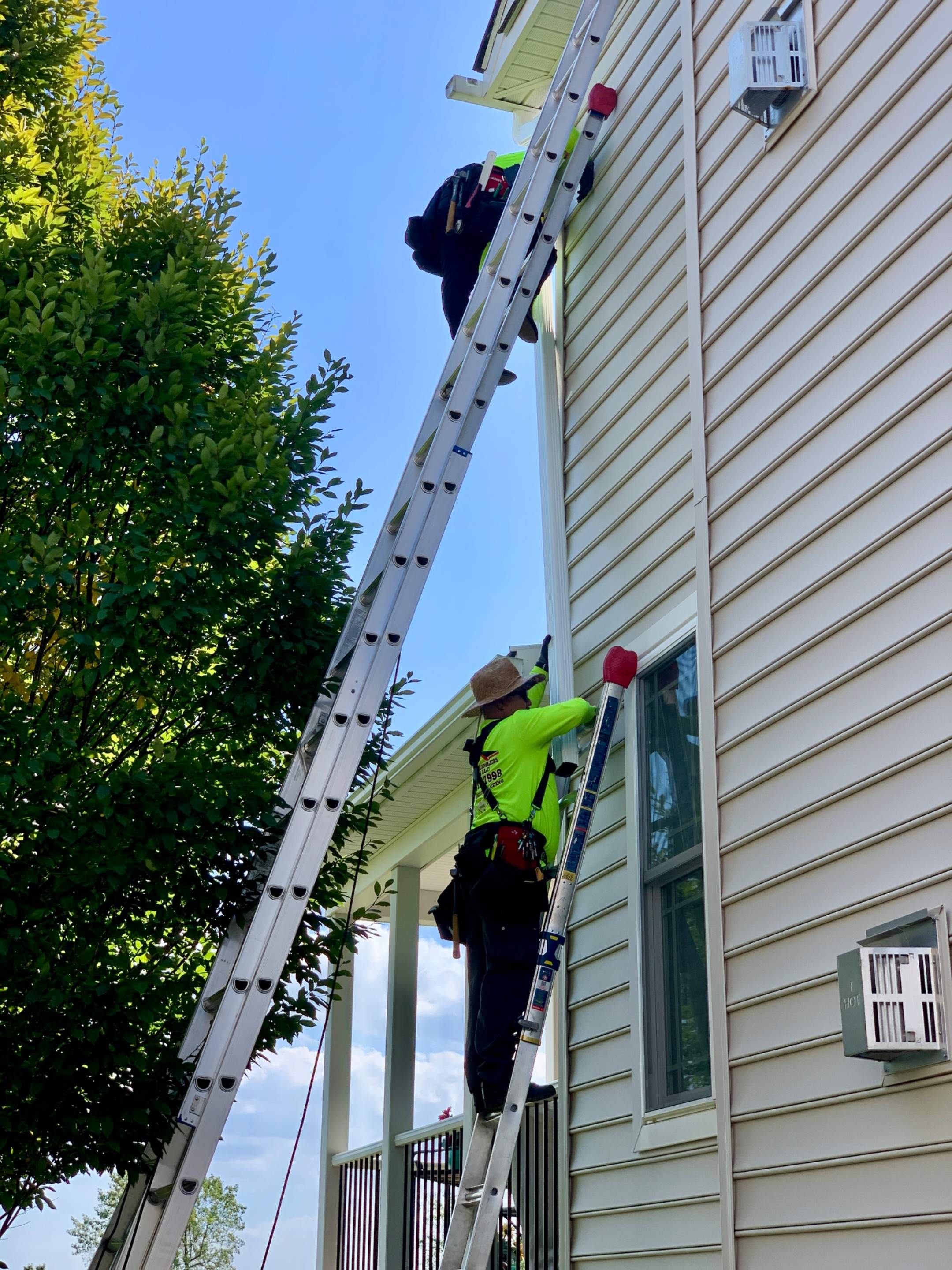 Gutter Installation using 6" Seamless Gutters by Matter Construction, LLC