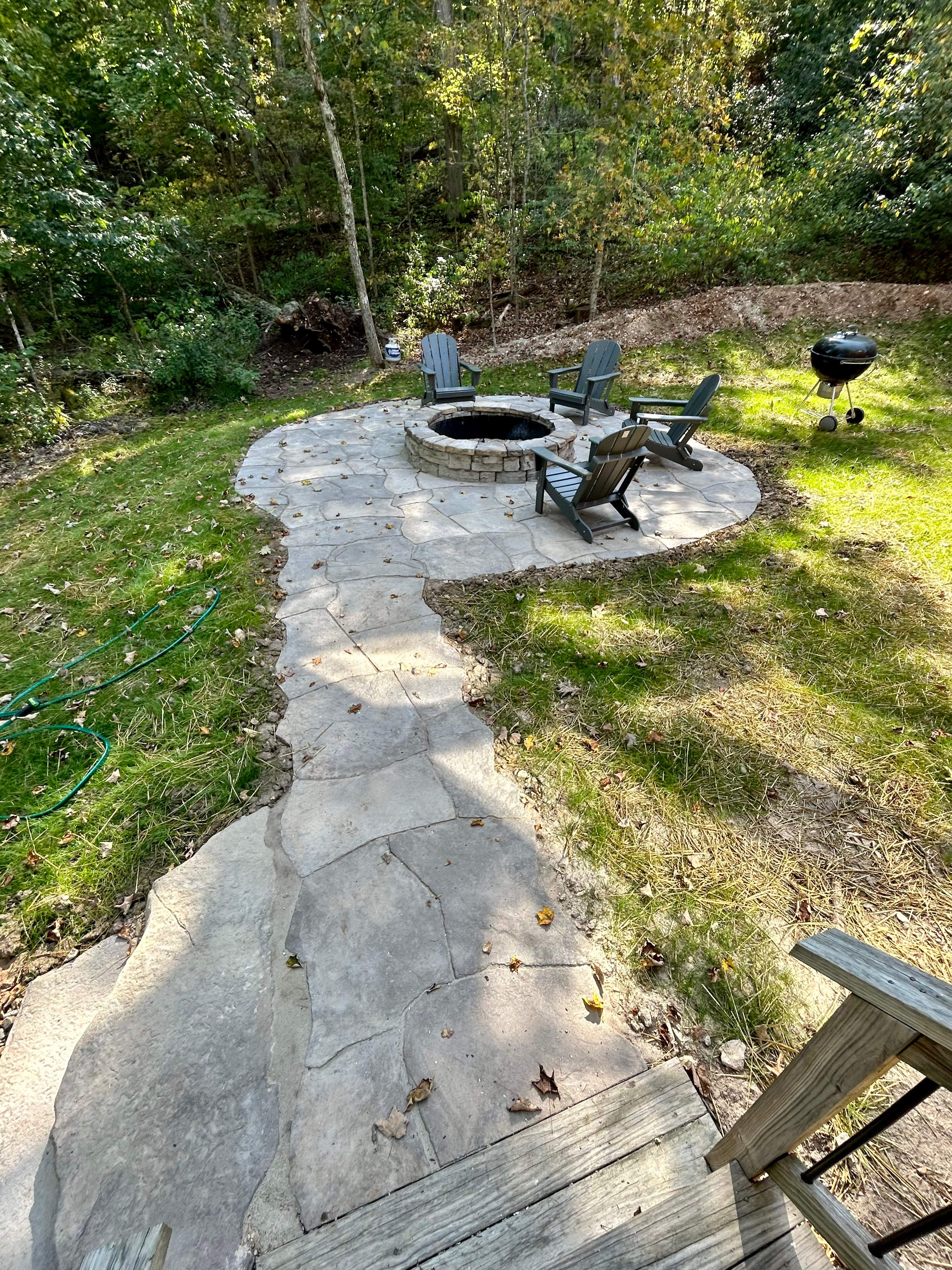 Backyard Lakeside Transformation by Loch Ness Landscaping, LLC