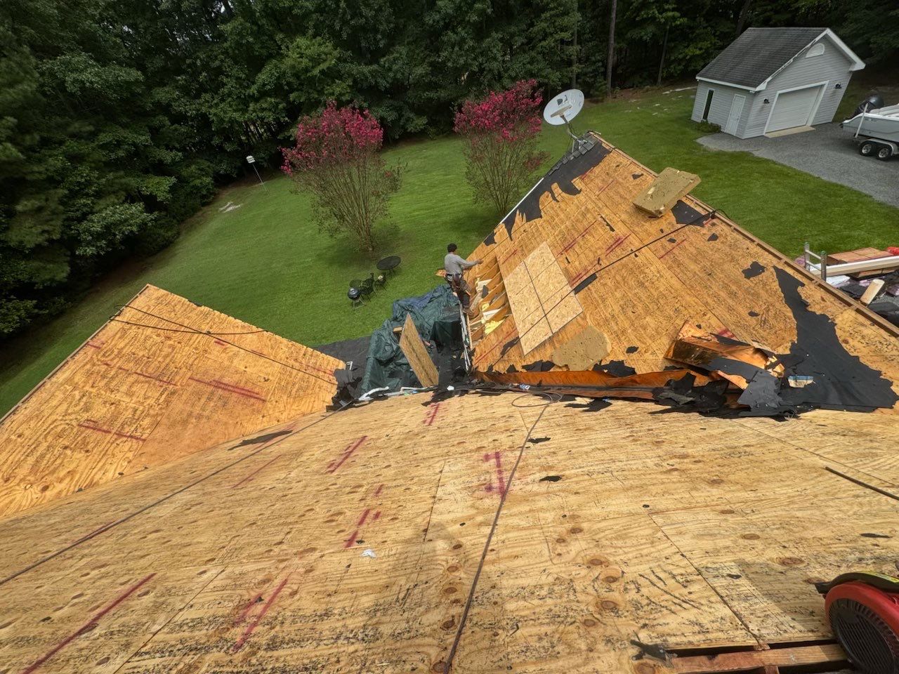 Architectural Shingle Roof Replacement for Multi-Gabled Home in Mathews by Cade Construction
