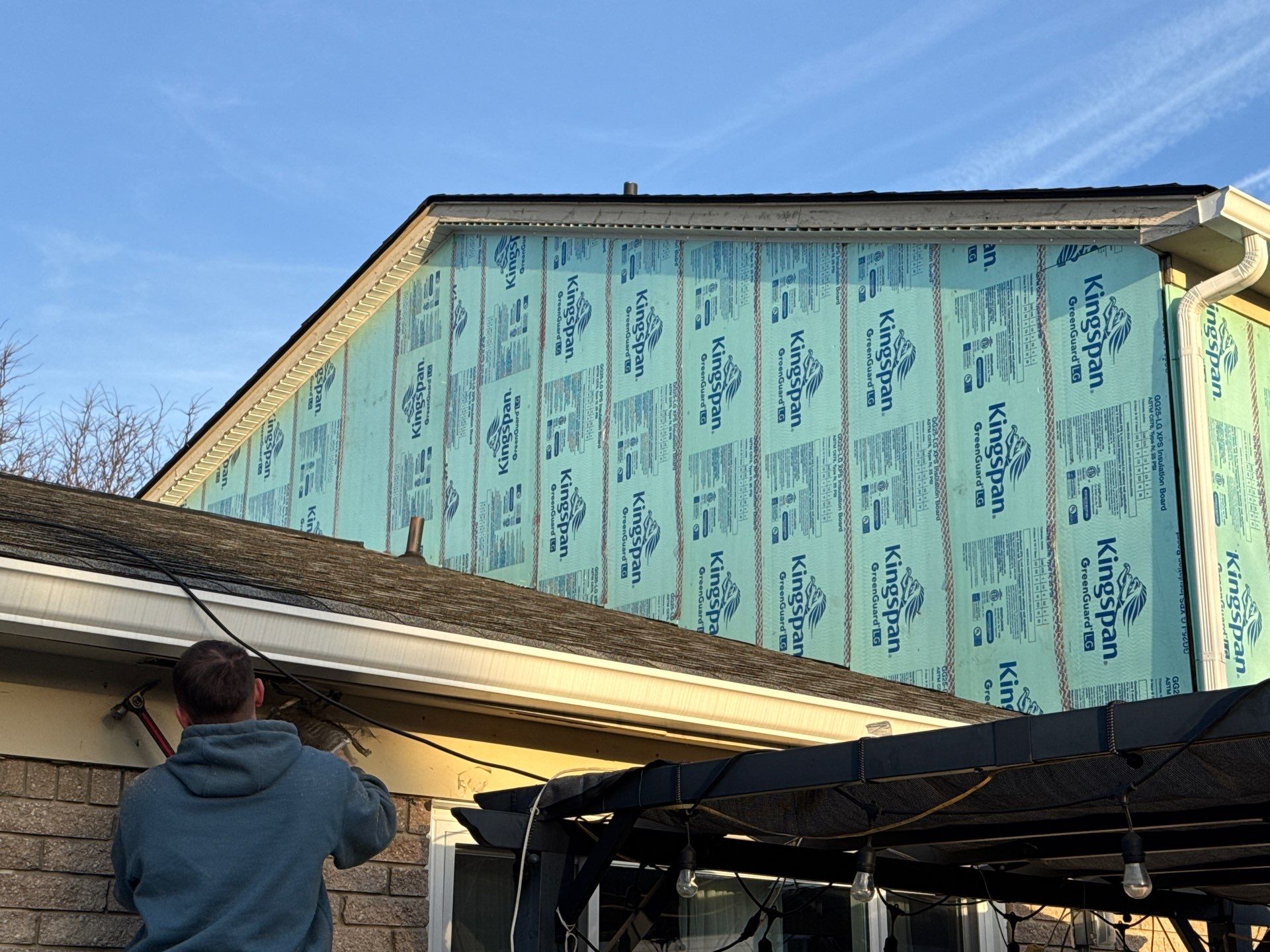 Siding Replacement using Alside Midnight Blue by 180 Contractors