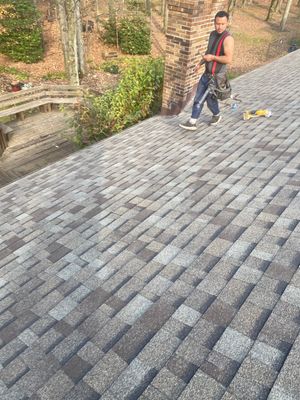 Residential Roofing Installation using Owens Corning Duration, Driftwood