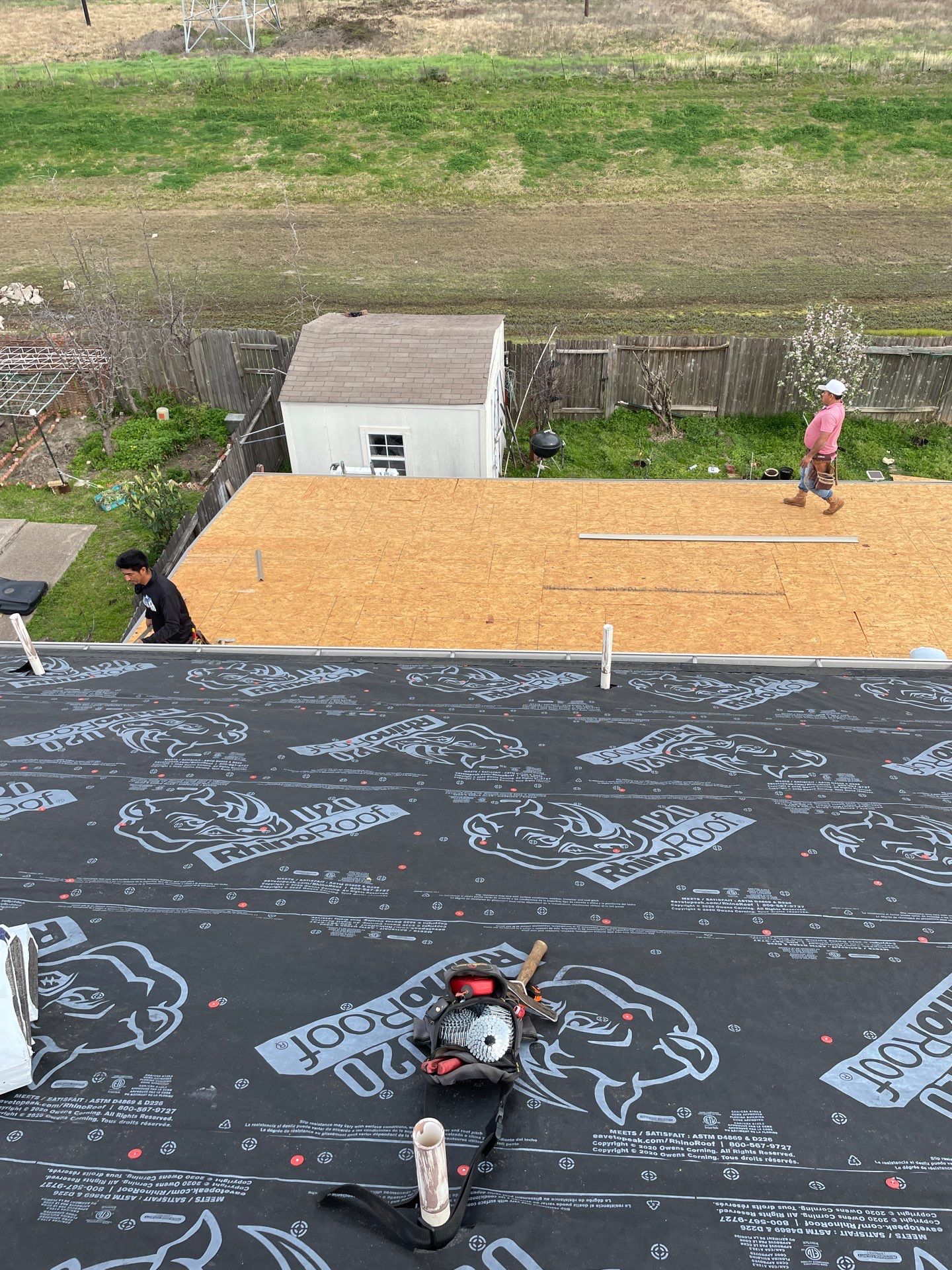 Residential Roofing Installation using Owen's Corning Duration (Lifetime) Shingles by Roof Repair Company