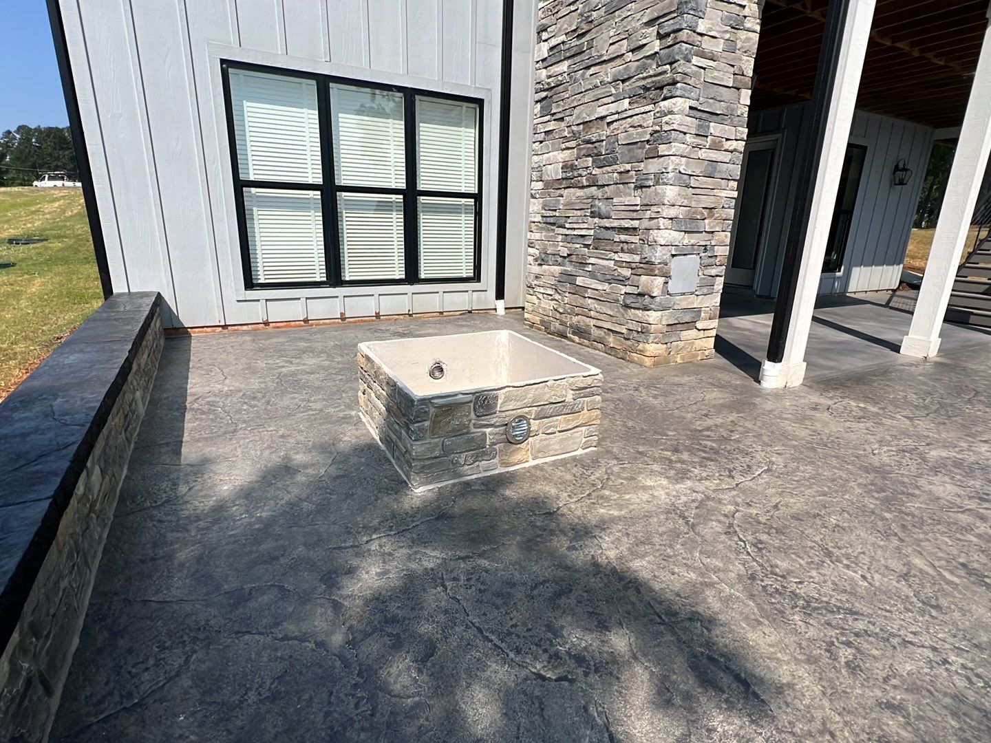 Stamped Concrete Patio by Xtreme Concrete Services