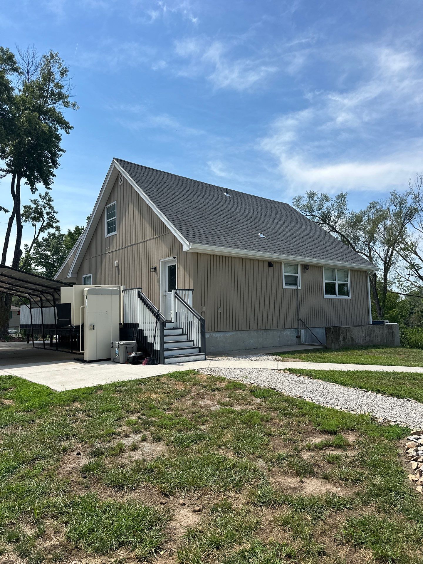 Out with the Old , in with the Blue  by EEC  Windows, Siding & Roofing 