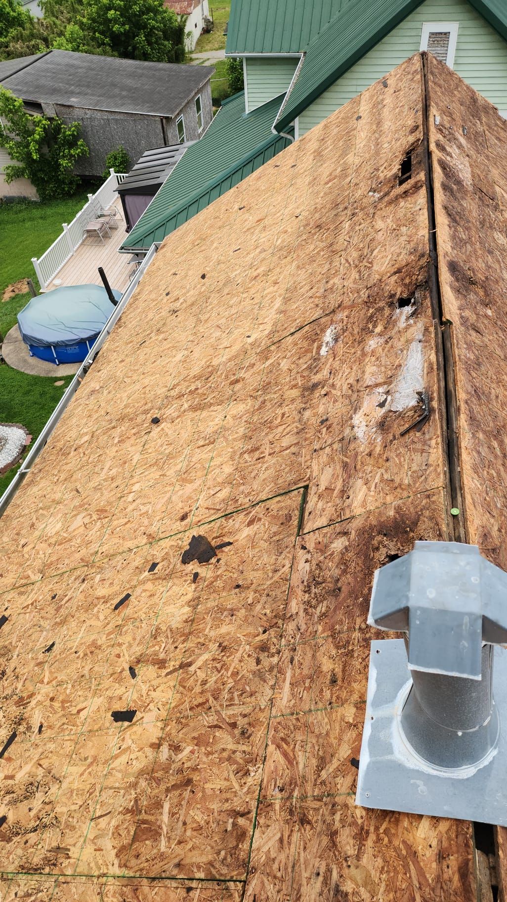 Residential Roofing Installation using GAF Timberline HDZ Williamsburg Slate by Rainstoppers Roofing