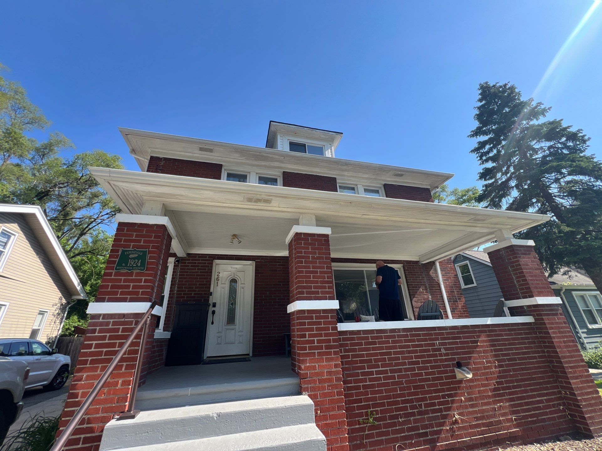 Ferndale Exterior Trim Restoration and Gutter System Installation by Top Shelf Painter
