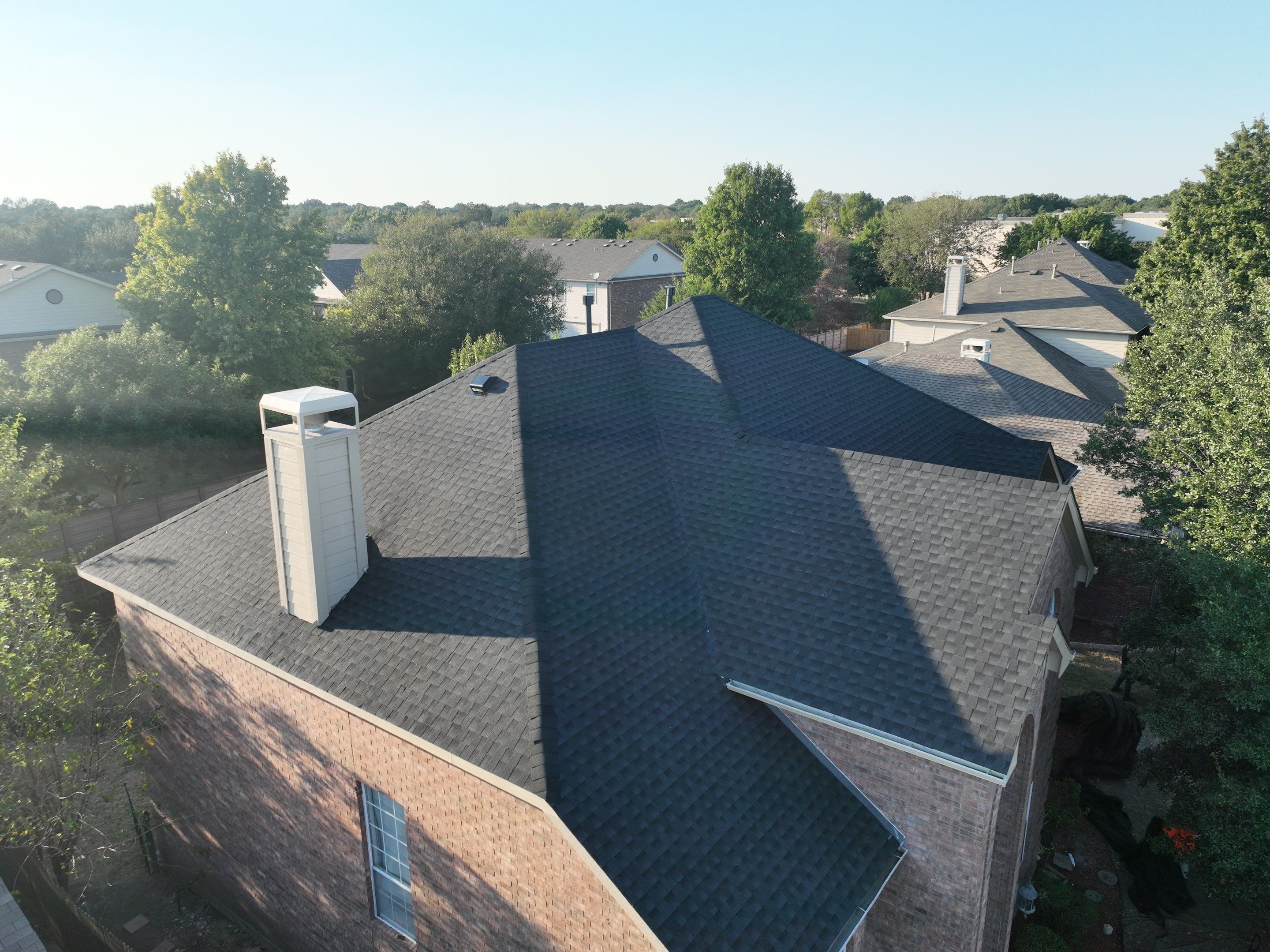 Residential Roofing Installation using GAF Timberline HDZ Charcoal by OneSource Roofing and Restoration