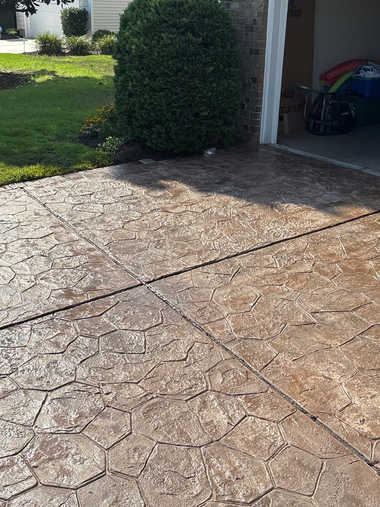 Paver Driveway using Concrete Sealant by DuraSeal