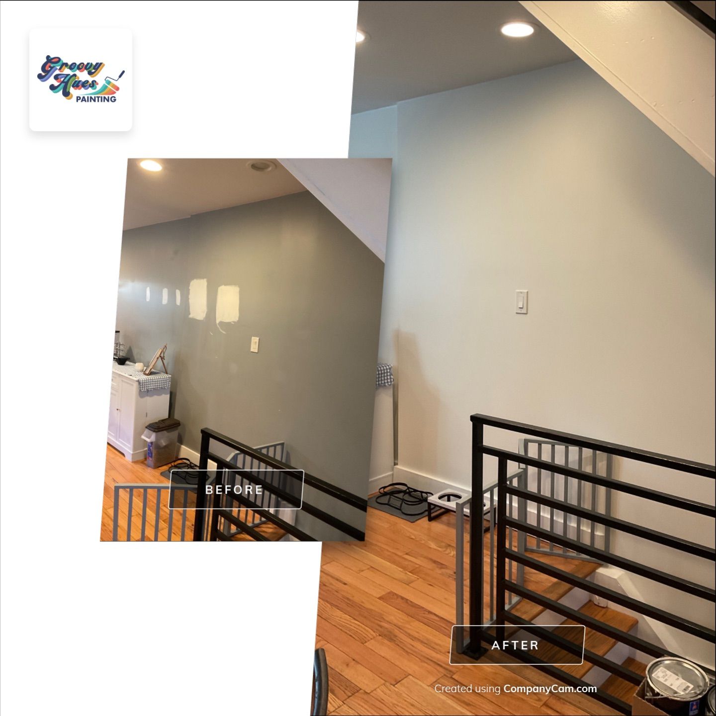 🏡 Dramatic Accent Wall Transformation in South Philadelphia by Groovy Hues