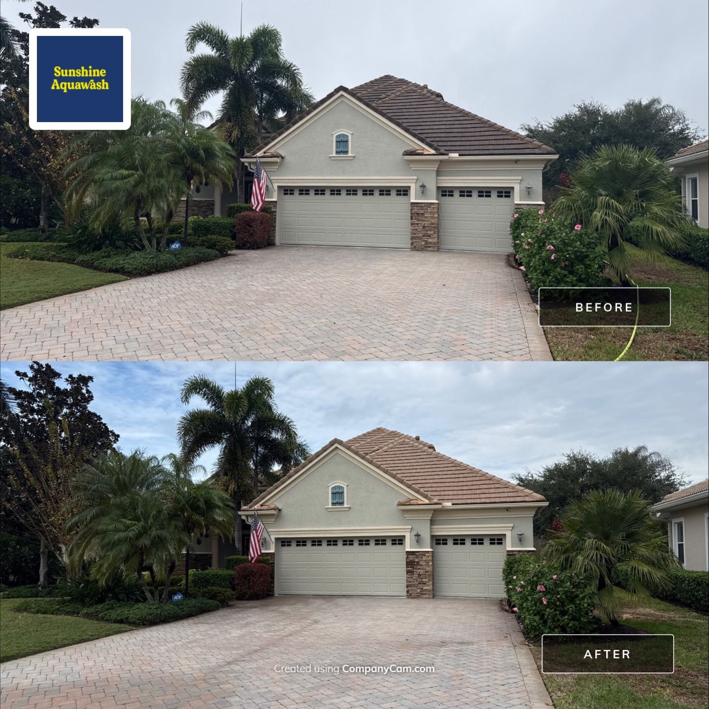 Tile Roof, Gutter & Pool Cage Cleaning – Lakewood Ranch Country Club, Lakewood Ranch, FL by Sunshine AquaWash
