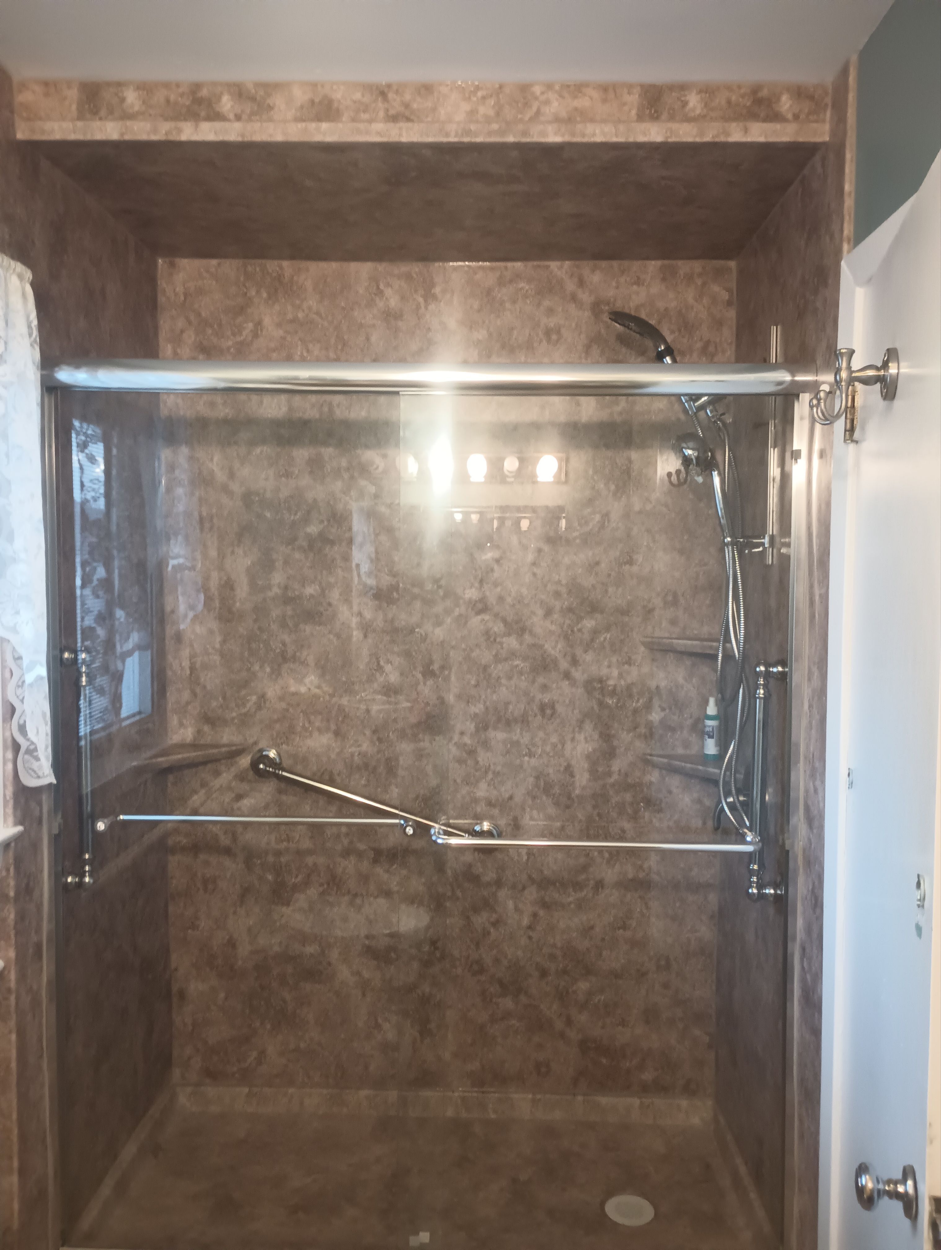 Tub to Shower Conversion using BCI Acrylic Shower System by Secure Construction Company Inc