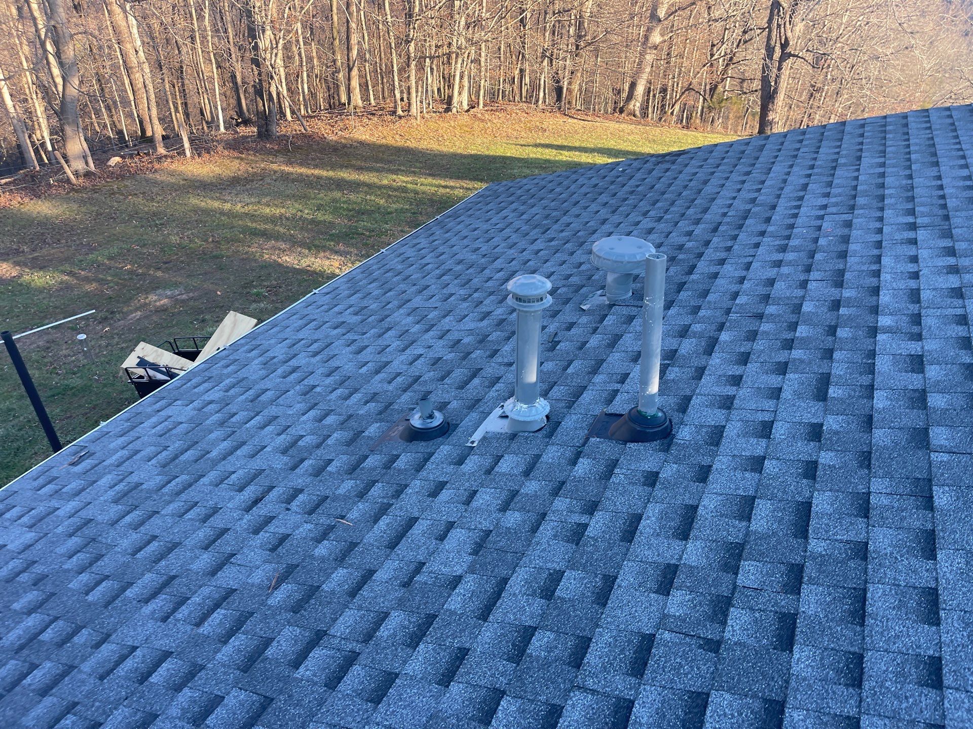 Residential Roofing Installation using GAF Timberline HDZ Pewter Gray by Rainstoppers Roofing
