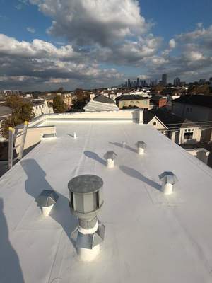 Four Story Townhome Roof Replacement