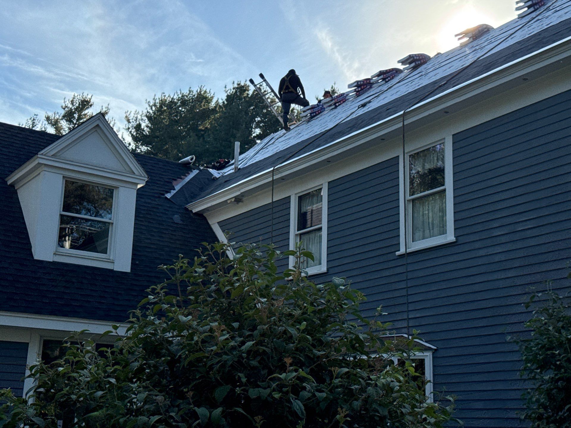 Roof Replacement & Chimney Removal – Westford, MA by Mighty Dog Roofing of Greater Middlesex County