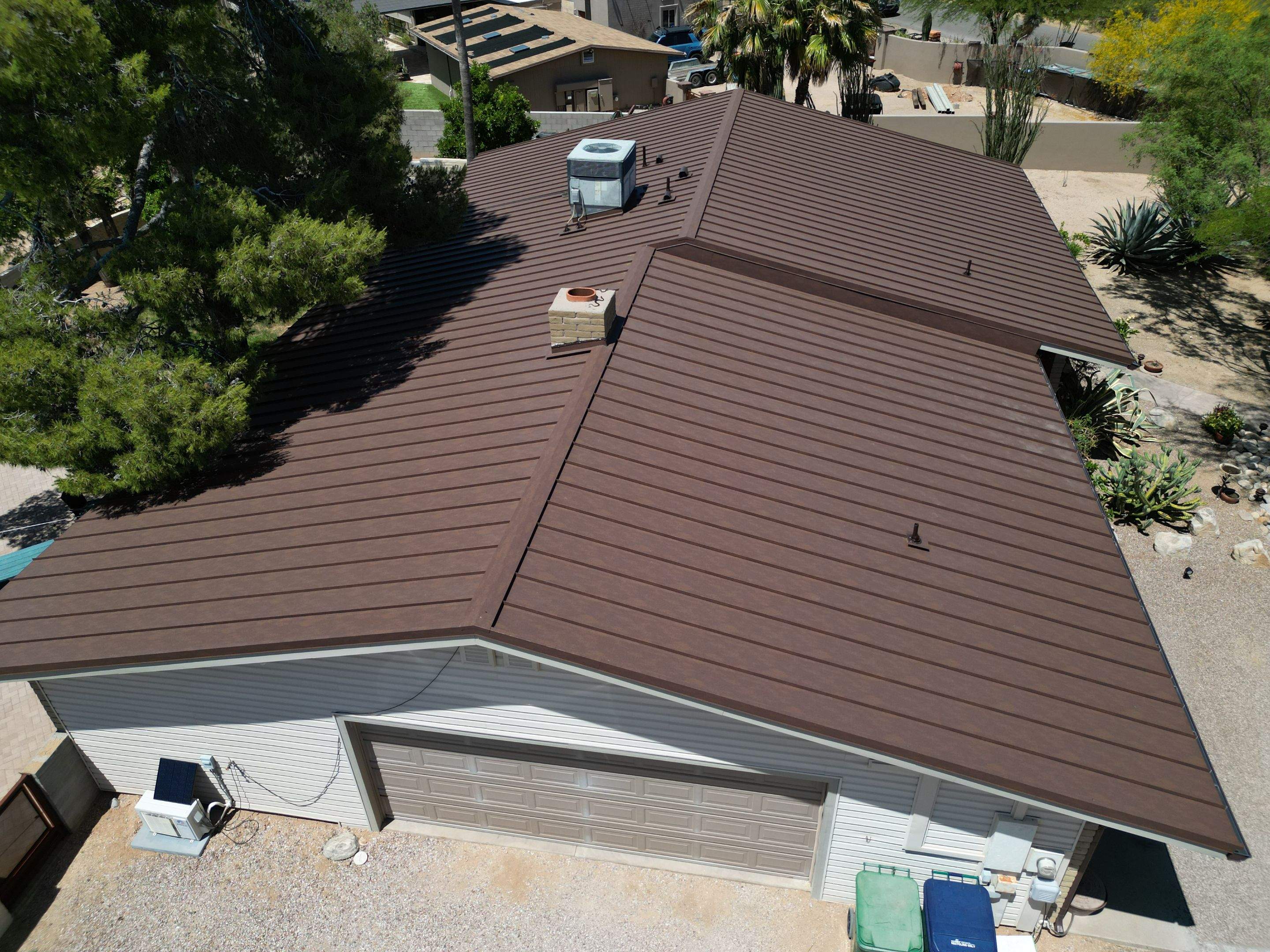 Weathered Rust Standing Seam by Reimagine Roofing
