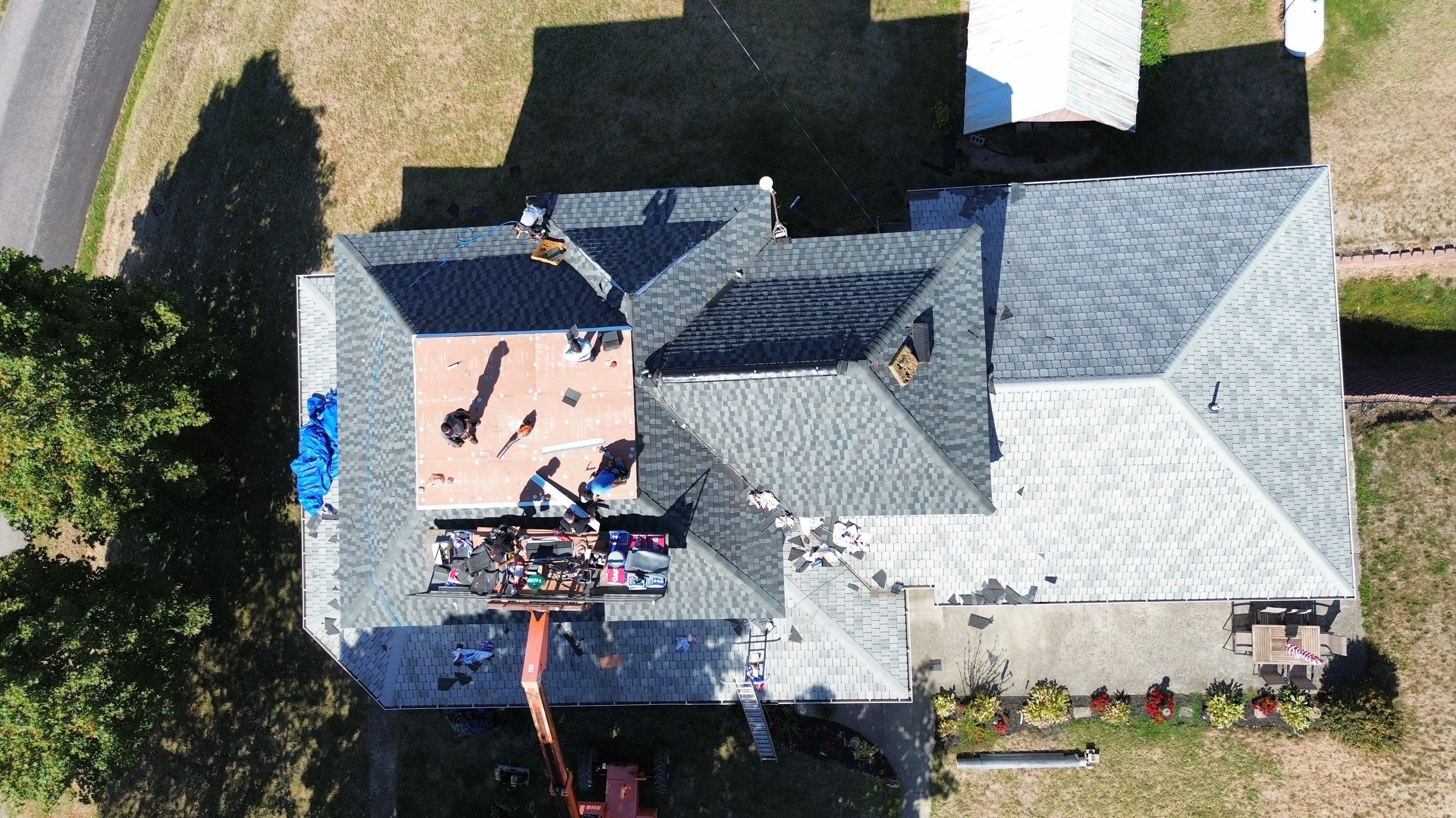 Residential Roofing Installation using Timberline HDZ Shingles - Nantucket Morning by RoofX 