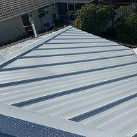 24ga 1" Nail-Strip Regal White  by Total Roofing System The Metal Roof Experts