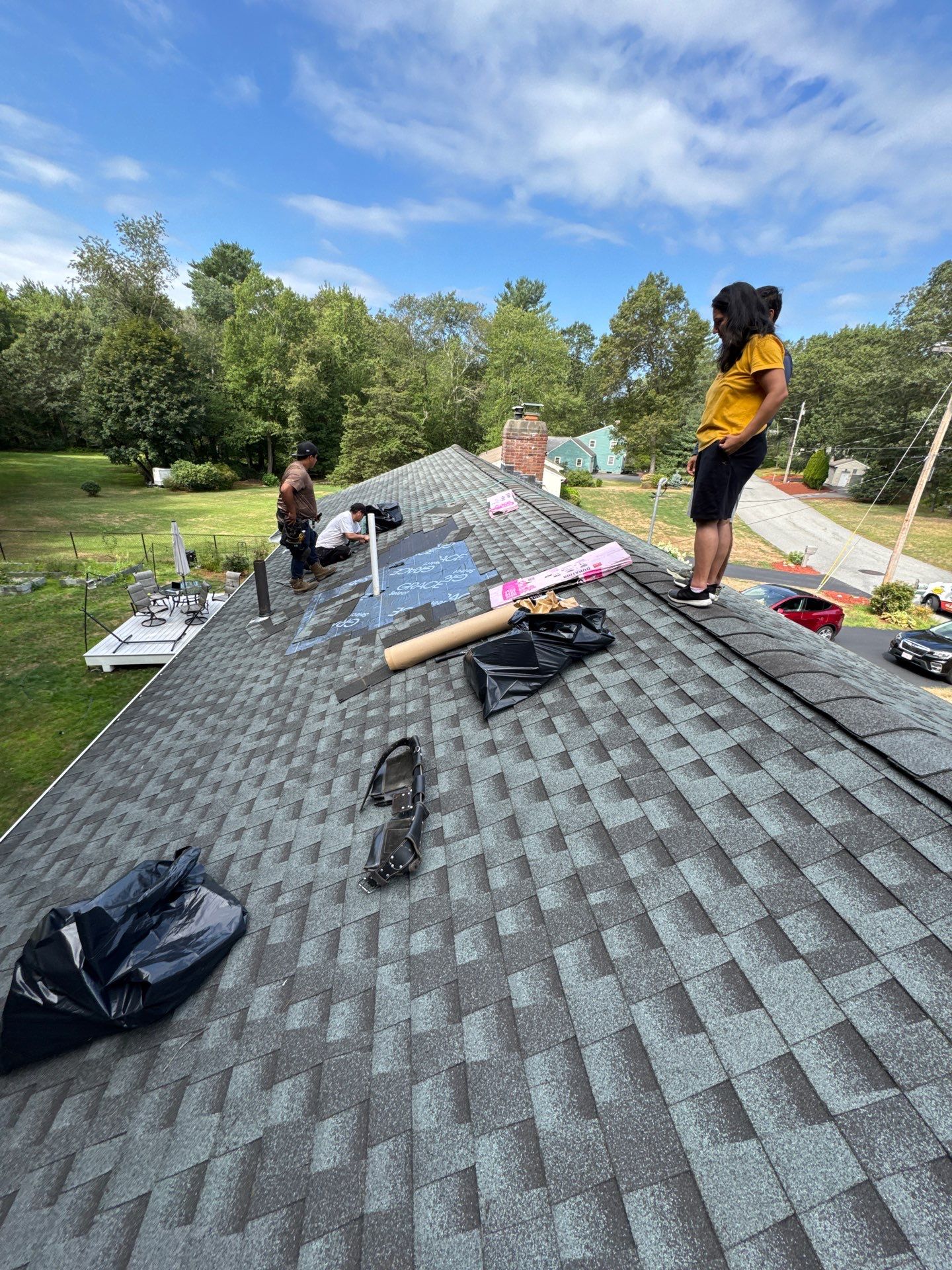 Roof Repair with Shingle Replacement – Chelmsford, MA by Mighty Dog Roofing of Greater Middlesex County