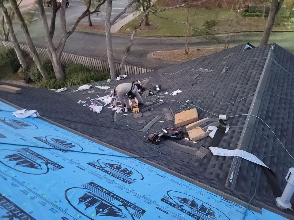 Residential Roofing Installation using Roof Replacement by American Roofing & Construction LLC