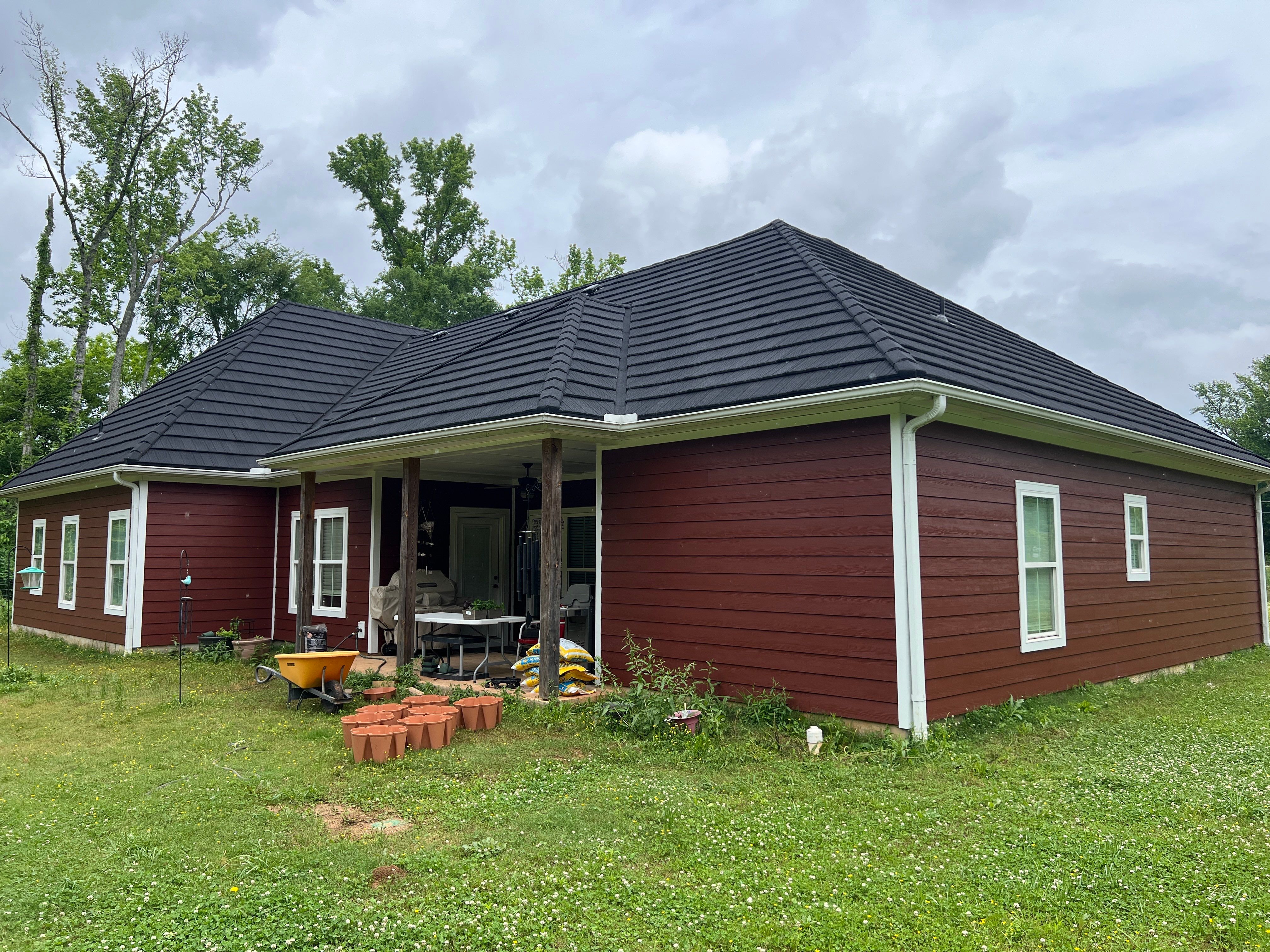 Siding Replacement using James Hardie Countrylane Red by Freedom Exteriors