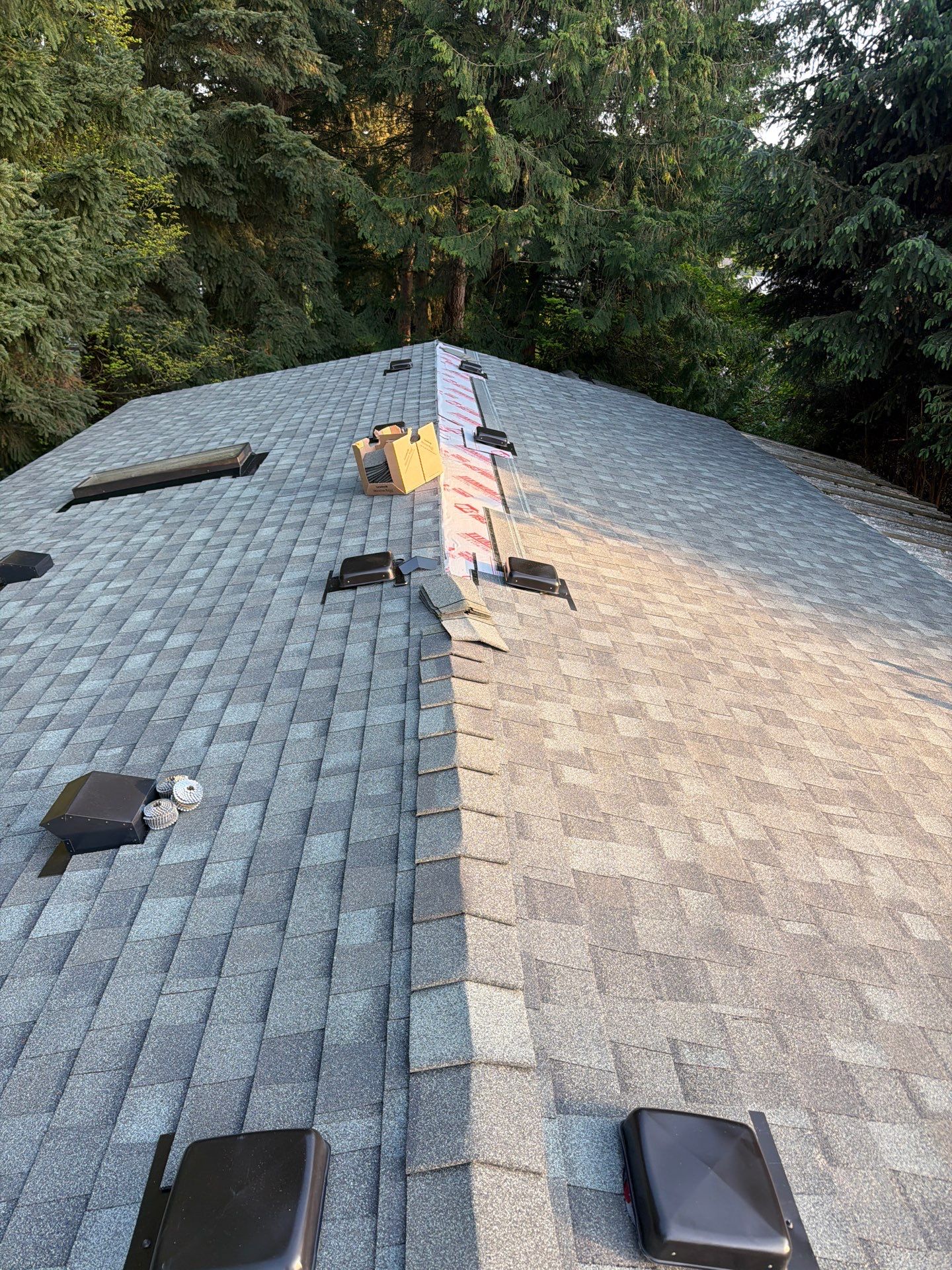 Residential Roofing Installation using GAF HDZ Shingles by Roofing Formula LLC