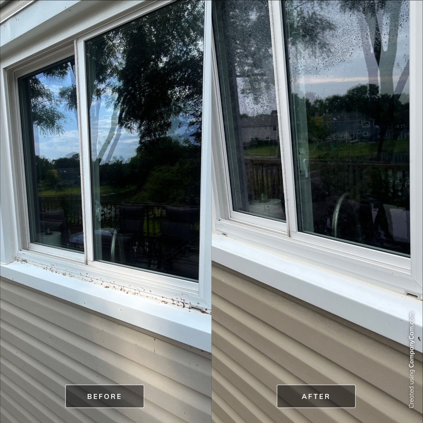 Project in Island Lake by Simmons Power & Soft Washing