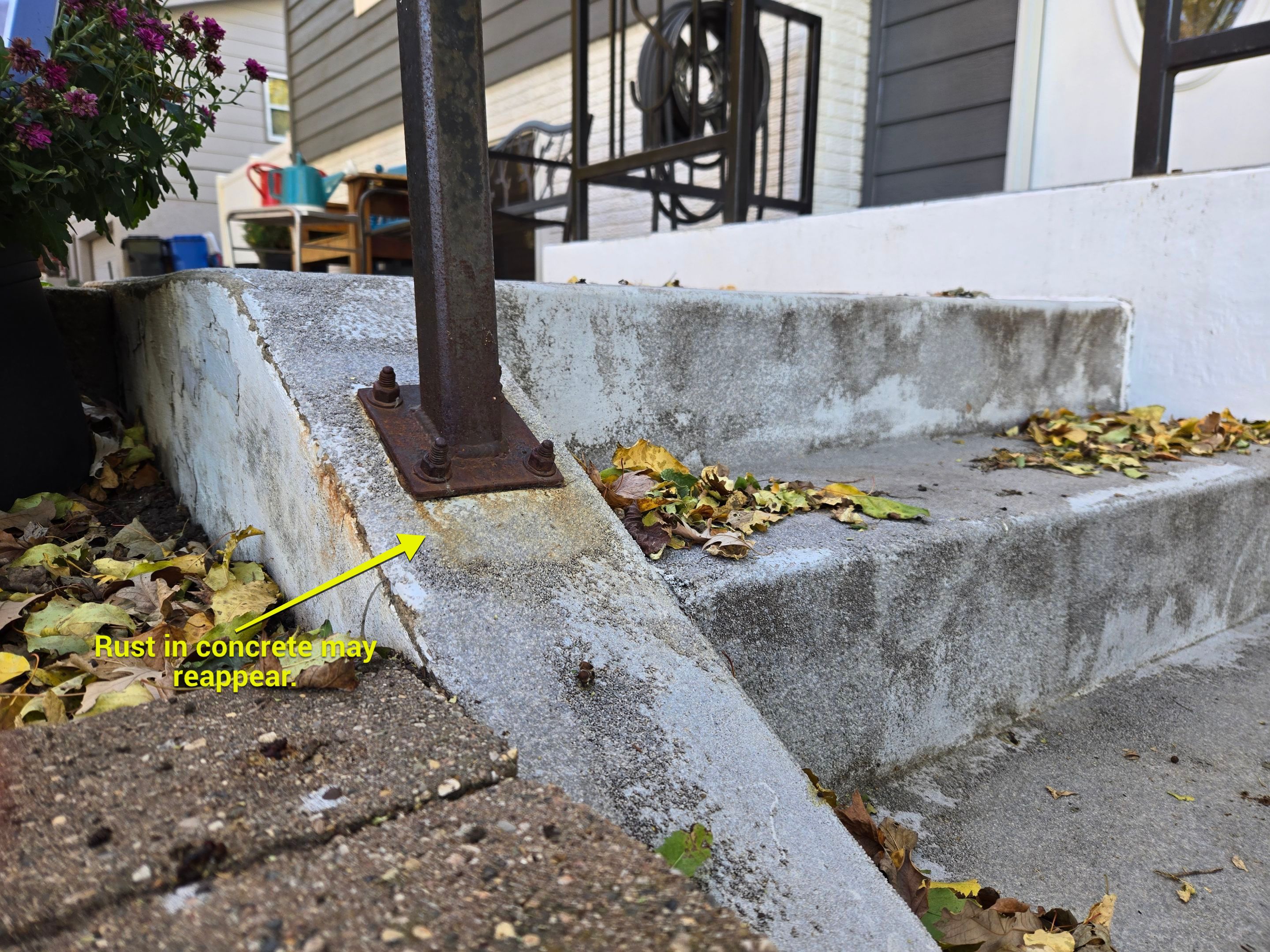Grey Polyaspartic Porch and Stair Resurfacing in Sioux Falls by Select Painting, Coatings & Garage Cabinets