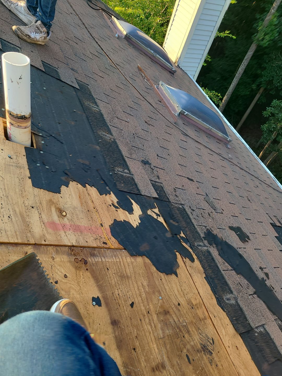 Montclair: Roof Installation with CertainTeed Landmark Designer Shingles in Burnt Sienna by RM Banning, Inc.