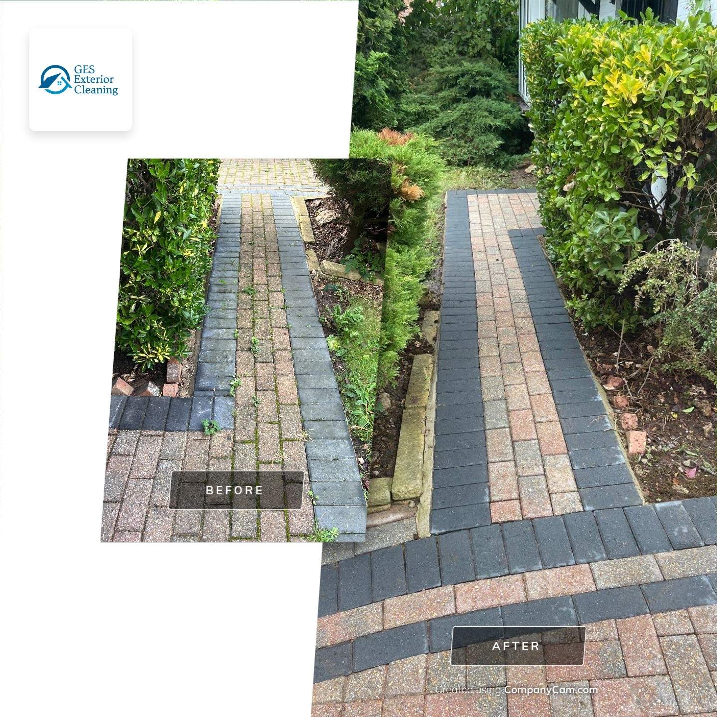 Exterior Clean - Roof - Patio - Driveway using Honda 15lpm Low Pressure Washing Machine by Ges Exterior Cleaning ltd