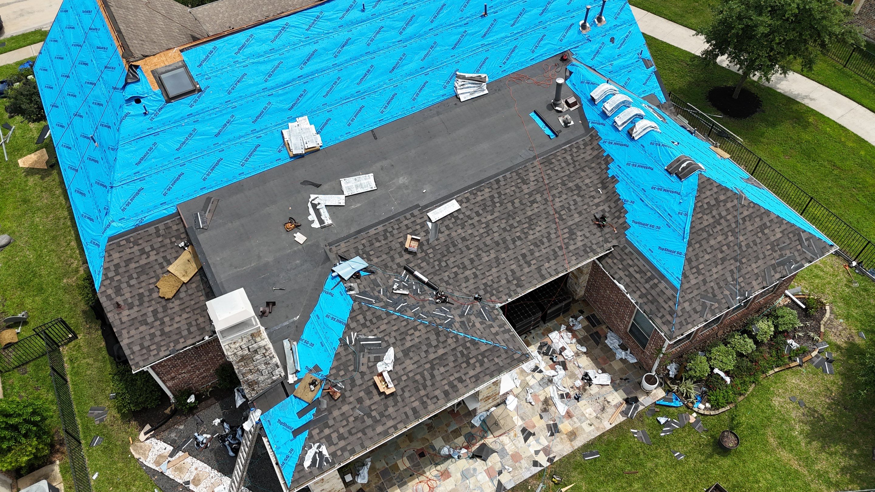 Residential Roofing Installation using IKO Dynasty by Core Four Roofing