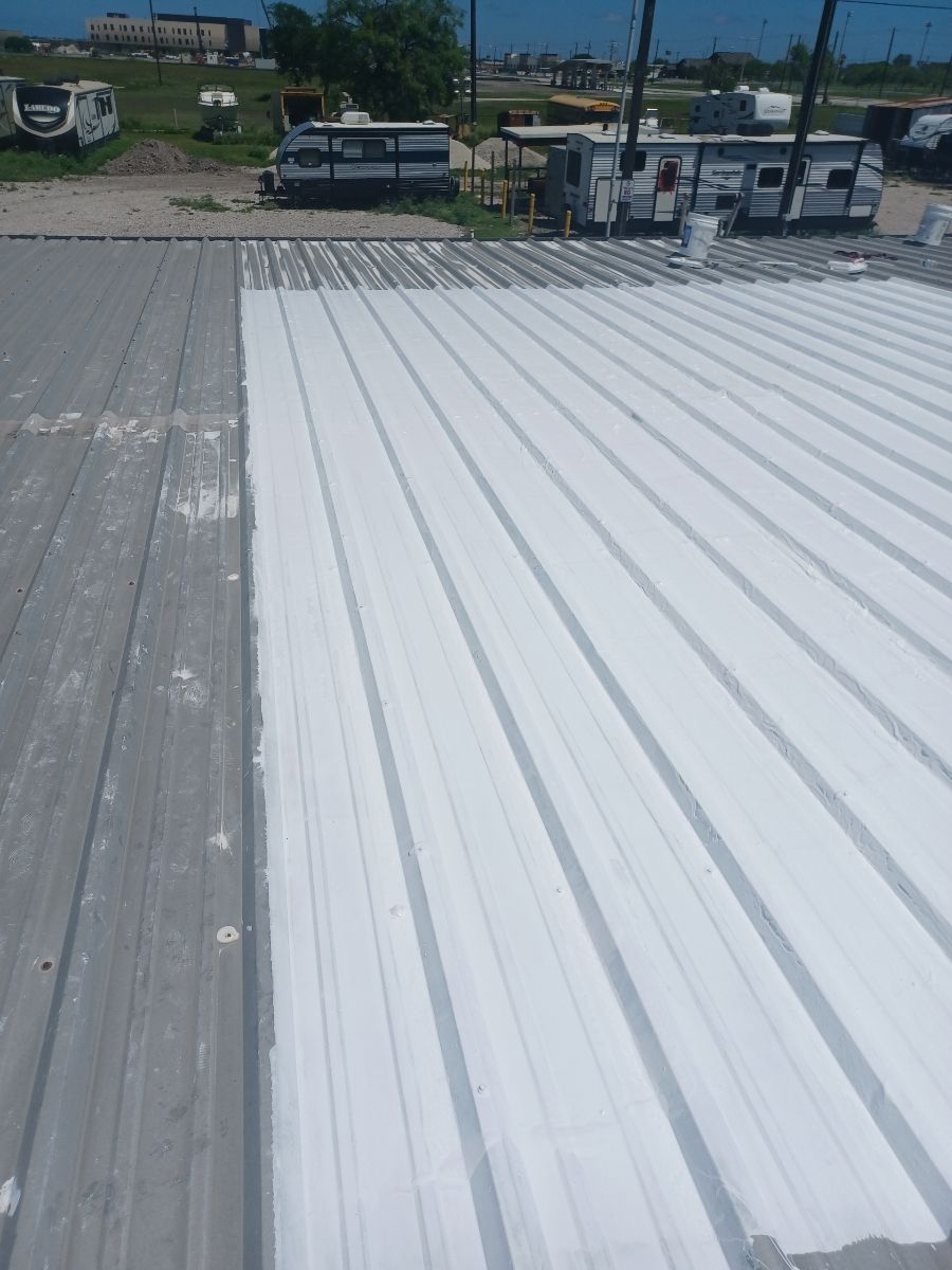 Commercial Roofing Repair using Coating Roof Repair by Galvan Roofing and Construction