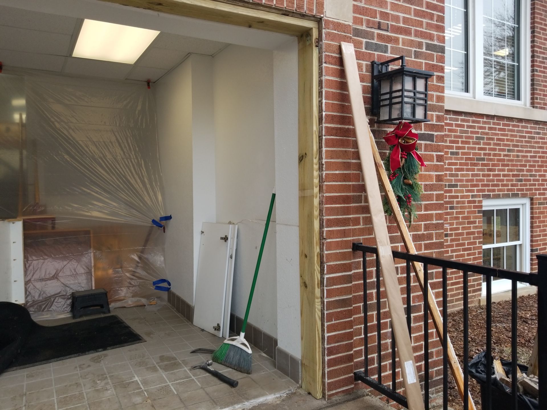 Commercial Entry Door Installation at Grafton Local Library by Stendahl Services