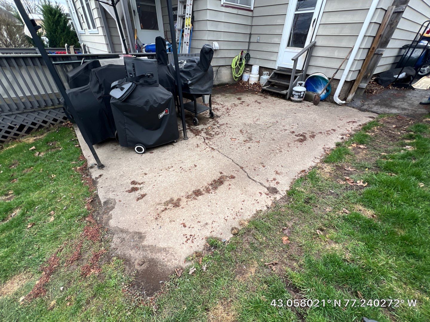 Broom Finish Patio  by NG Masonry & Construction LLC