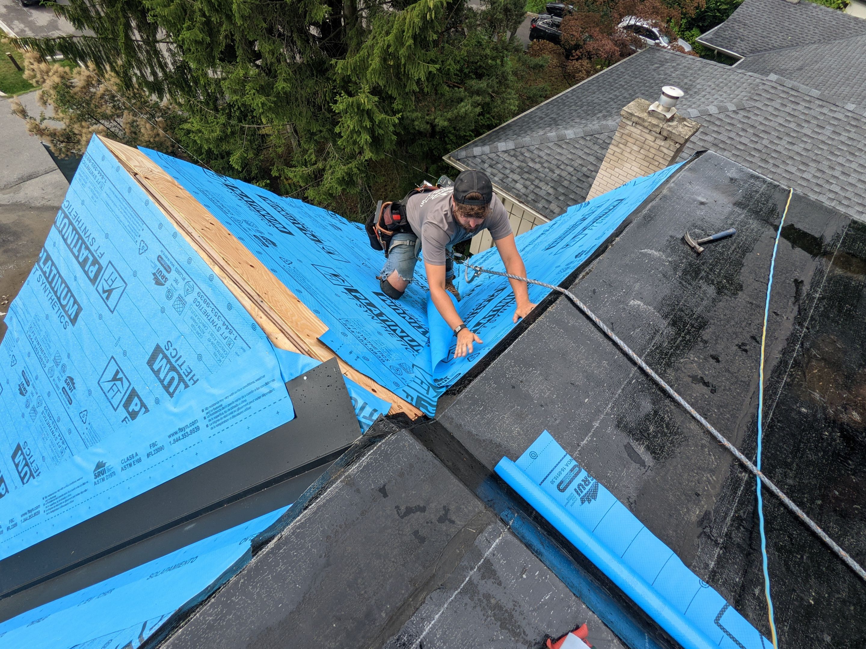 New Roof Installation using 16" Standing Seam Panels by Jay Carter Roofing & Sheet Metal