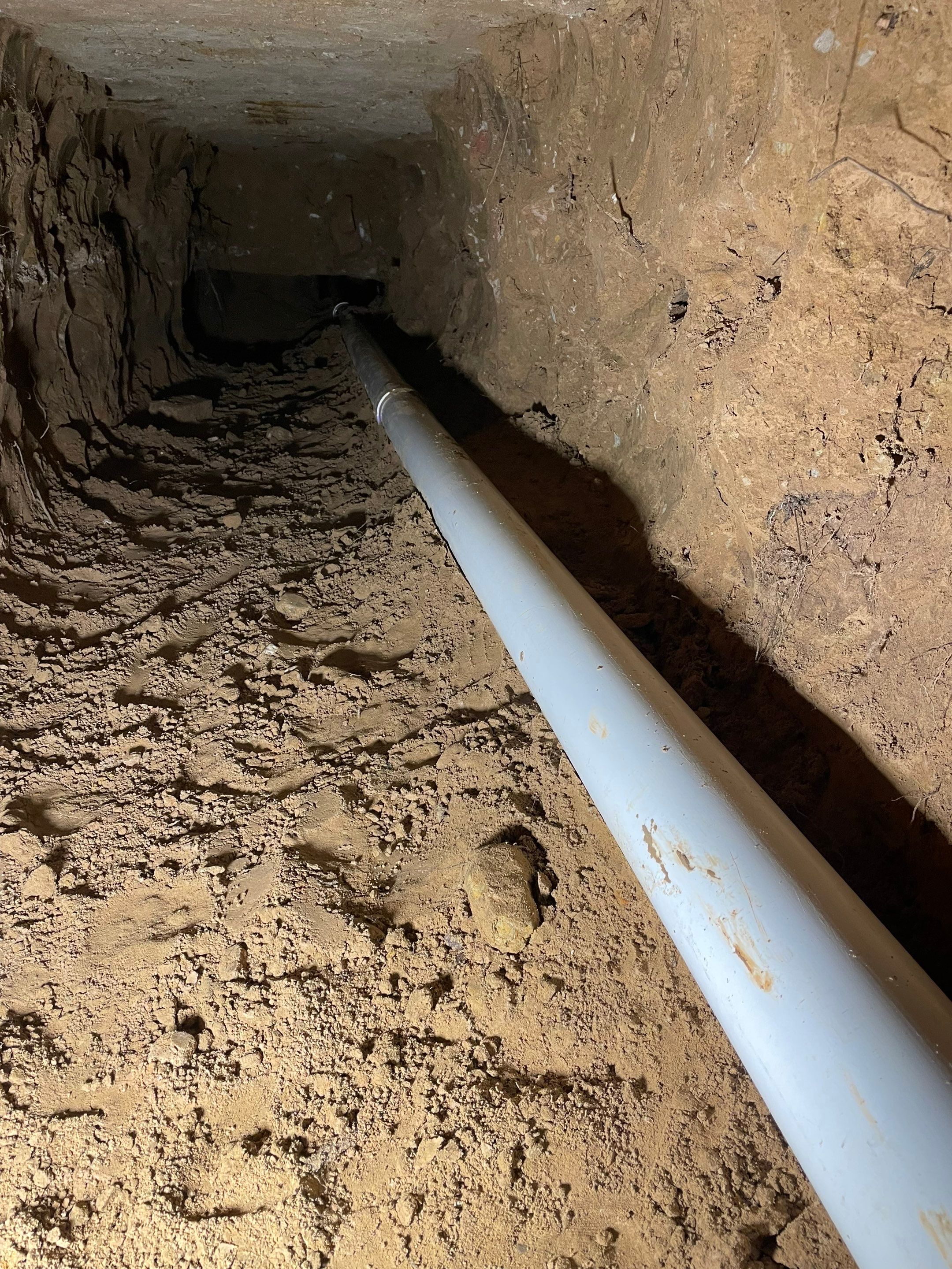 Drain Repipe Project in Mt Vernon by Rub-A-Dub Plumbing