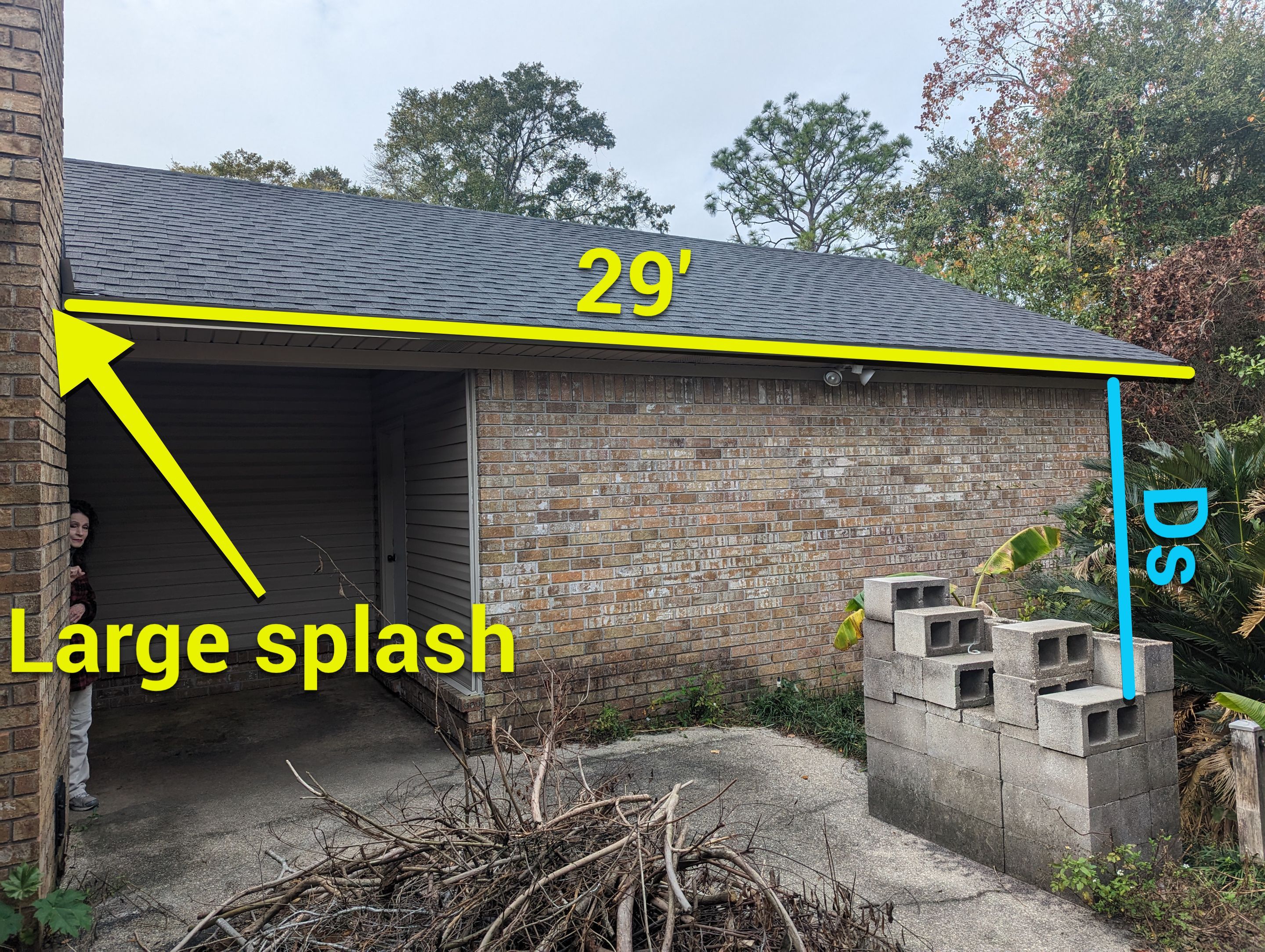 Splash Guard Gutters in Pensacola FL by Gutter Professors