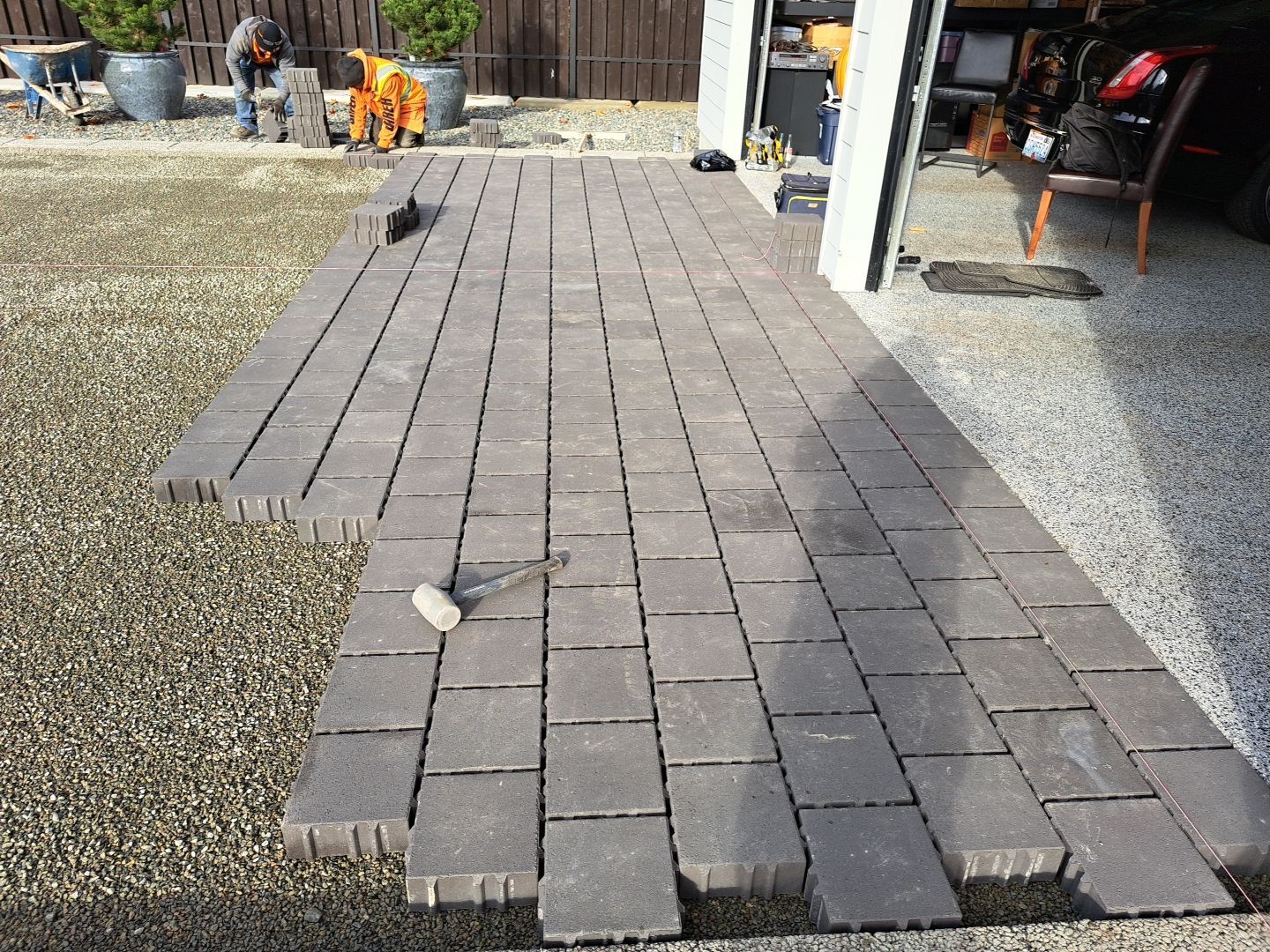 Permeable Pavers Driveway by Jireh Asphalt & Concrete Inc 
