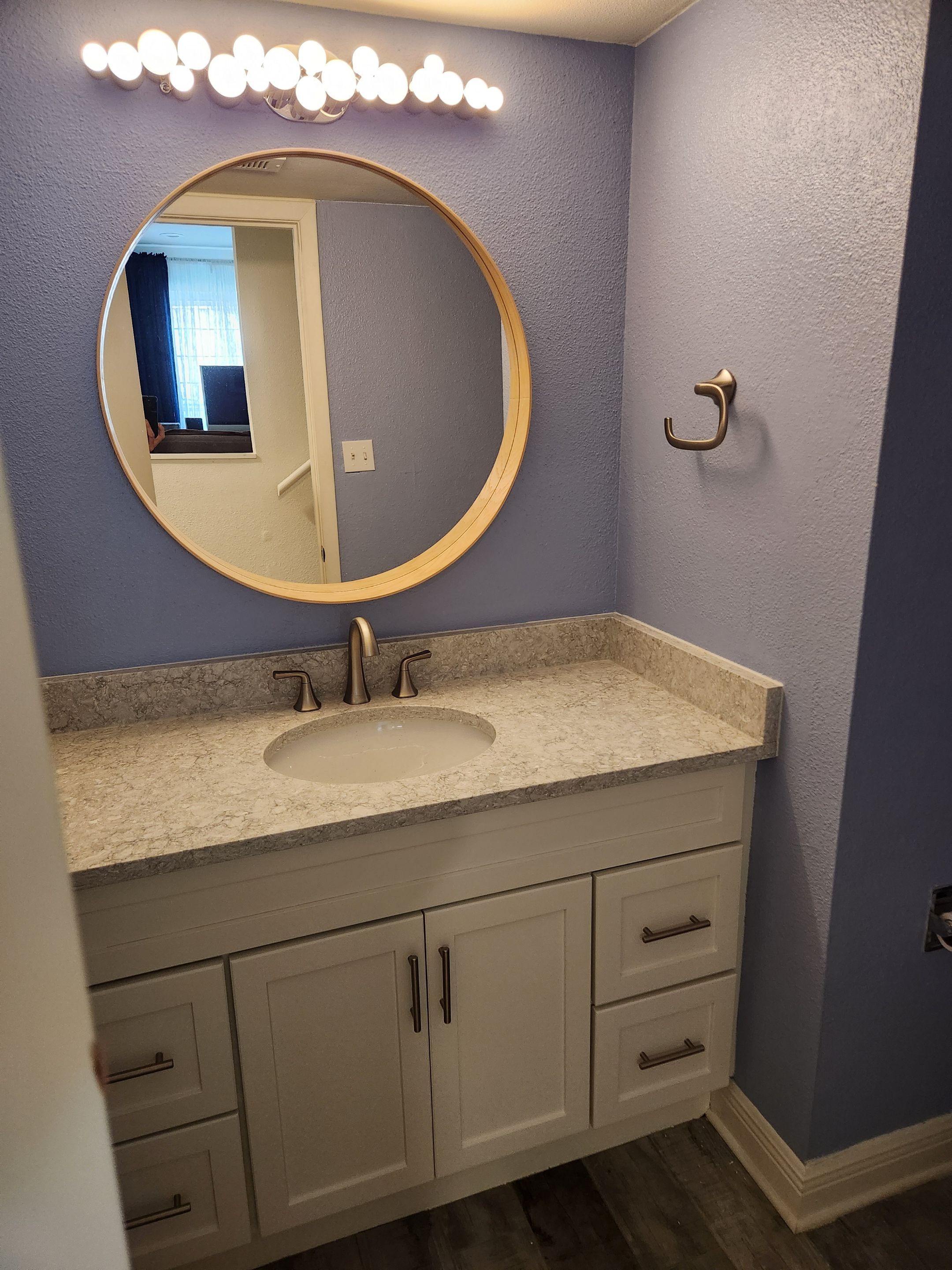 Austin Bathroom 2 and a half Remodel Featuring Tile and Custom Niches by RejuveNate Renovations LLC
